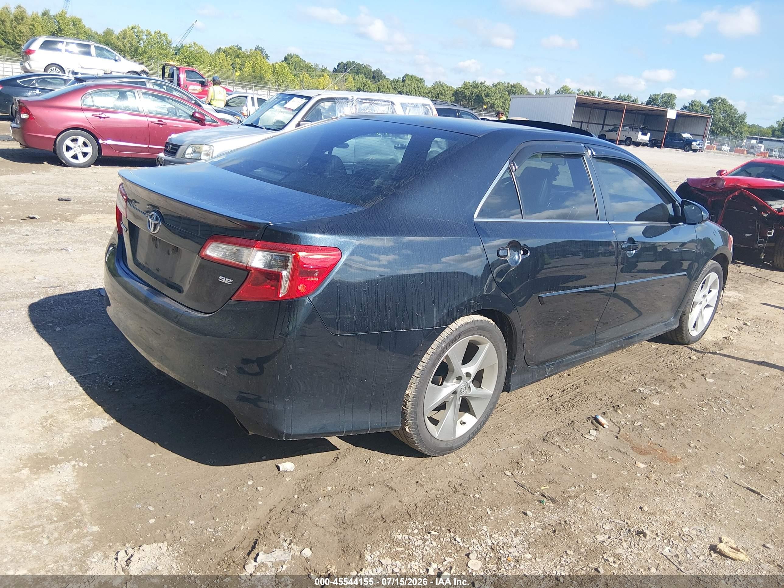 2014 Toyota Camry Se Sport Black vin: 4T1BF1FK1EU731716