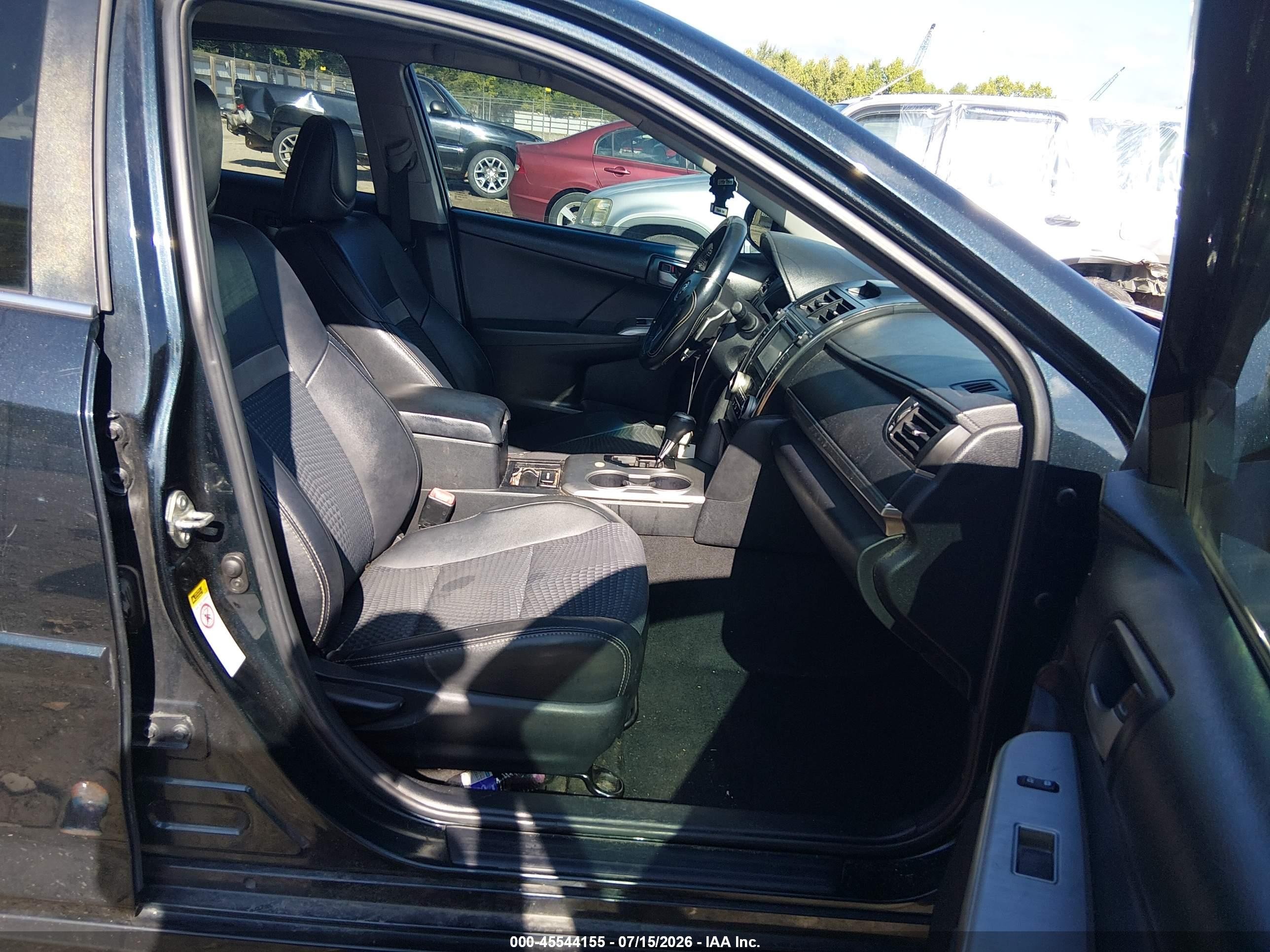 2014 Toyota Camry Se Sport Black vin: 4T1BF1FK1EU731716