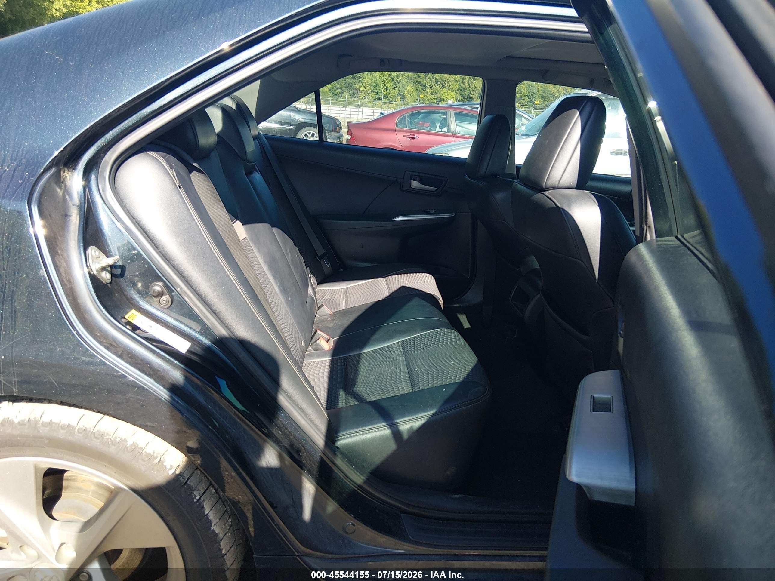2014 Toyota Camry Se Sport Black vin: 4T1BF1FK1EU731716