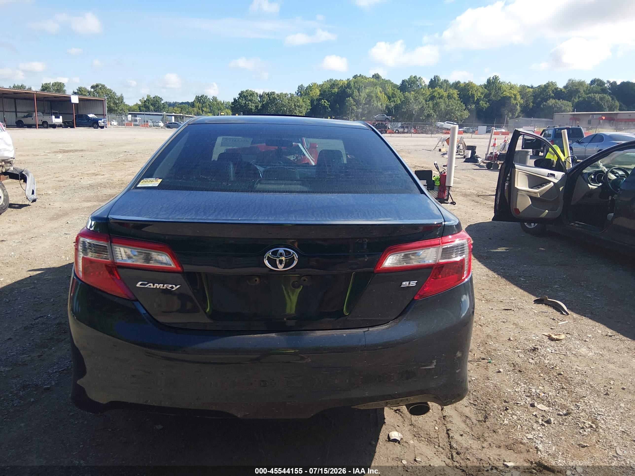 2014 Toyota Camry Se Sport Black vin: 4T1BF1FK1EU731716