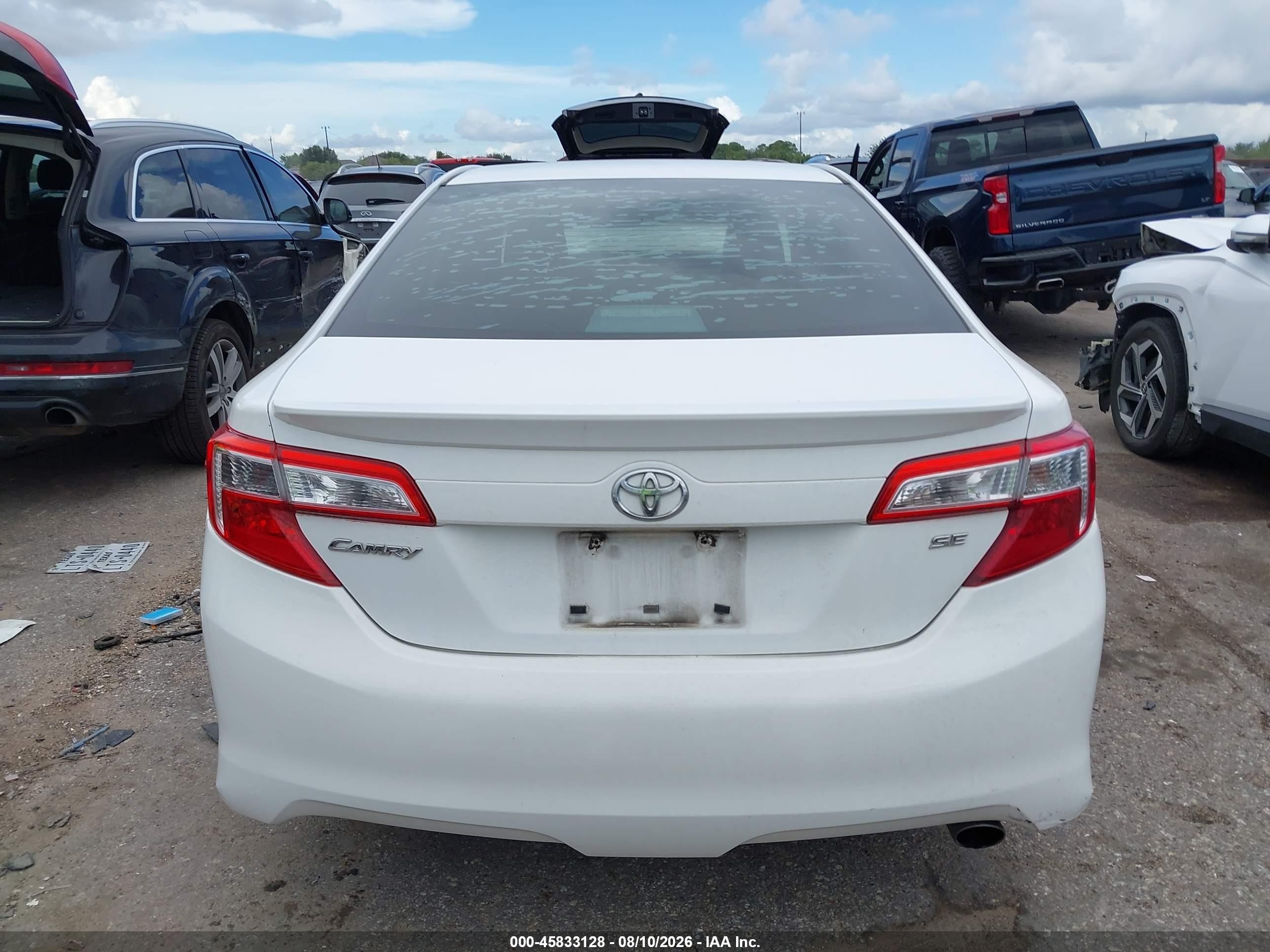 2014 Toyota Camry Se Sport White vin: 4T1BF1FK1EU733255
