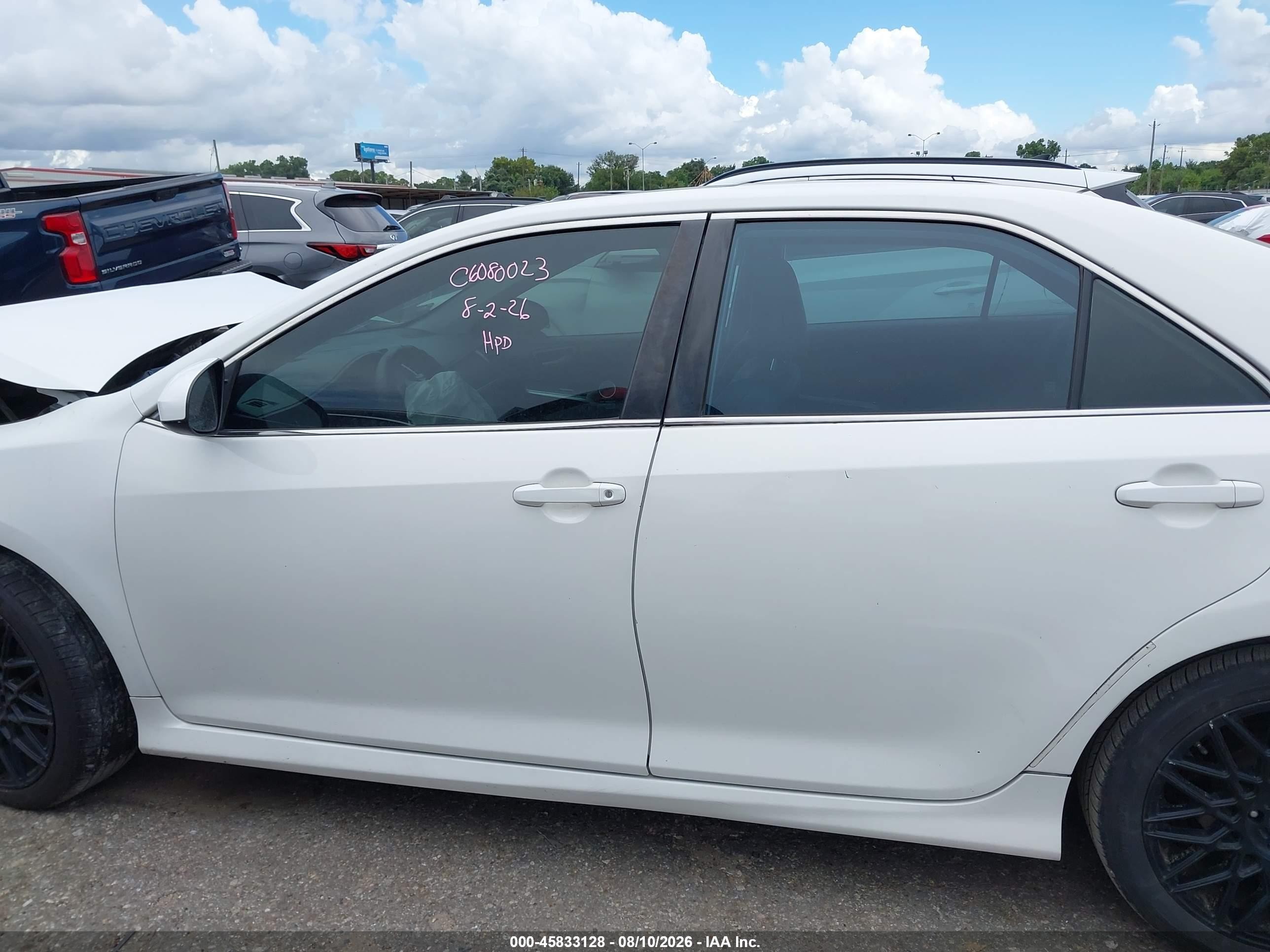2014 Toyota Camry Se Sport White vin: 4T1BF1FK1EU733255