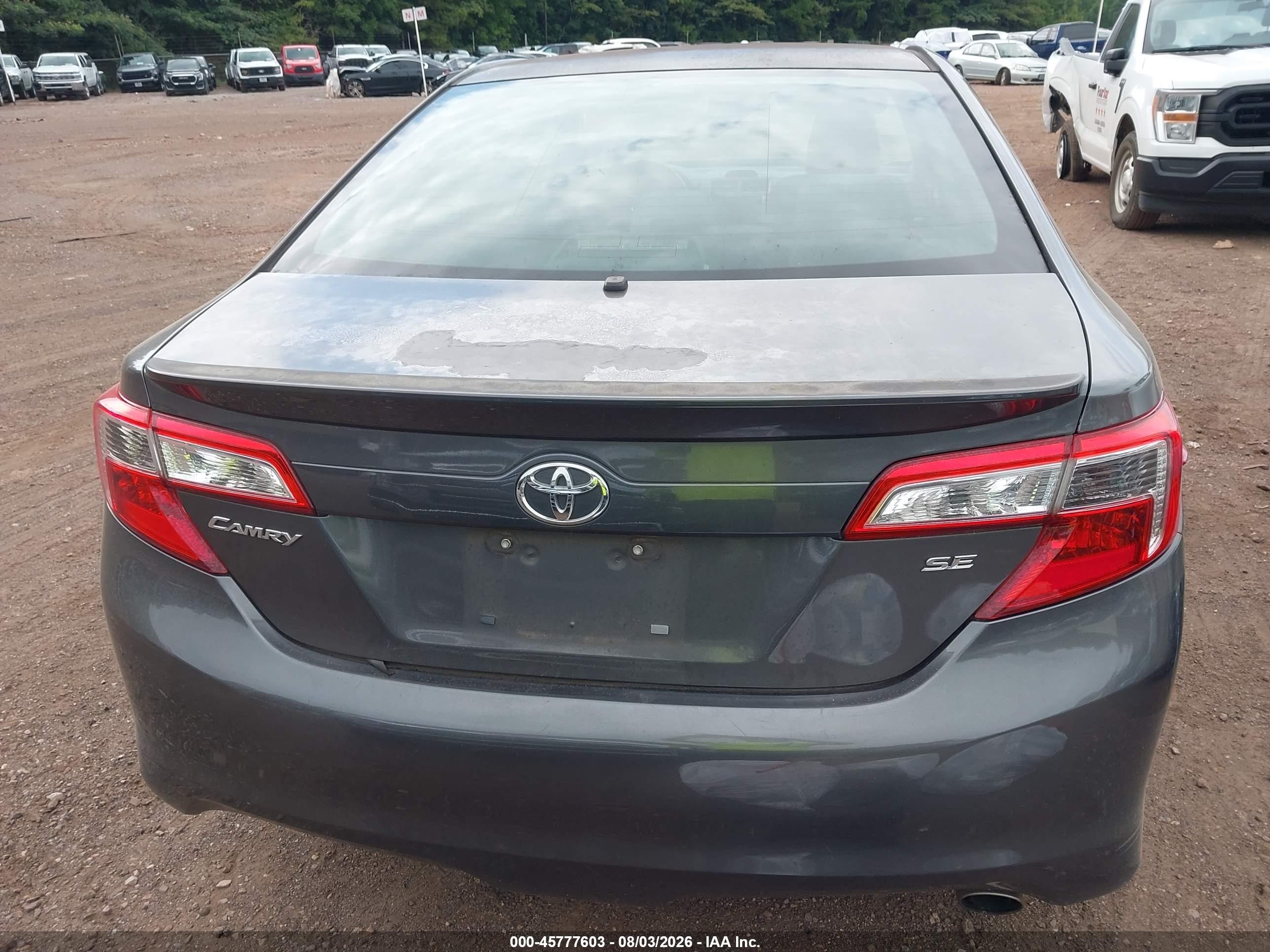 2014 Toyota Camry Se Sport Gray vin: 4T1BF1FK1EU736835