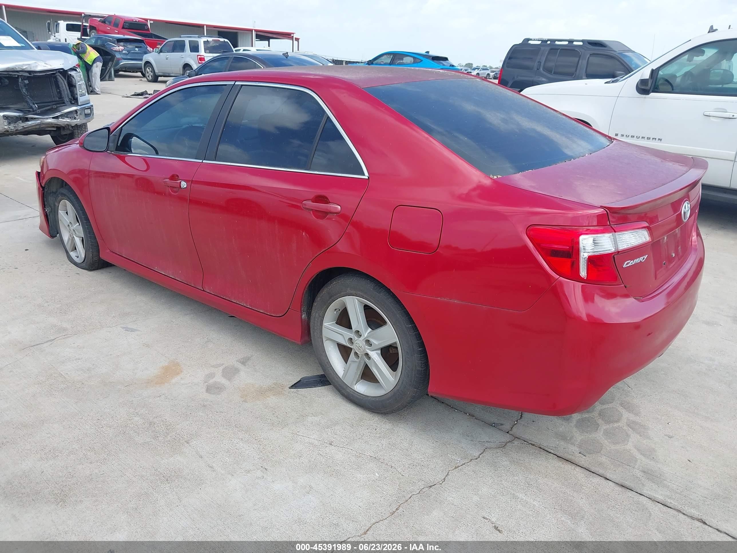 2014 Toyota Camry Se Красный vin: 4T1BF1FK1EU748581