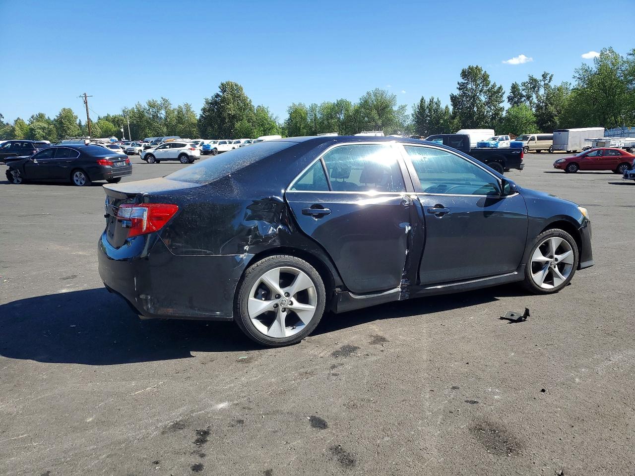 2014 Toyota Camry Se Sport Black vin: 4T1BF1FK1EU748905