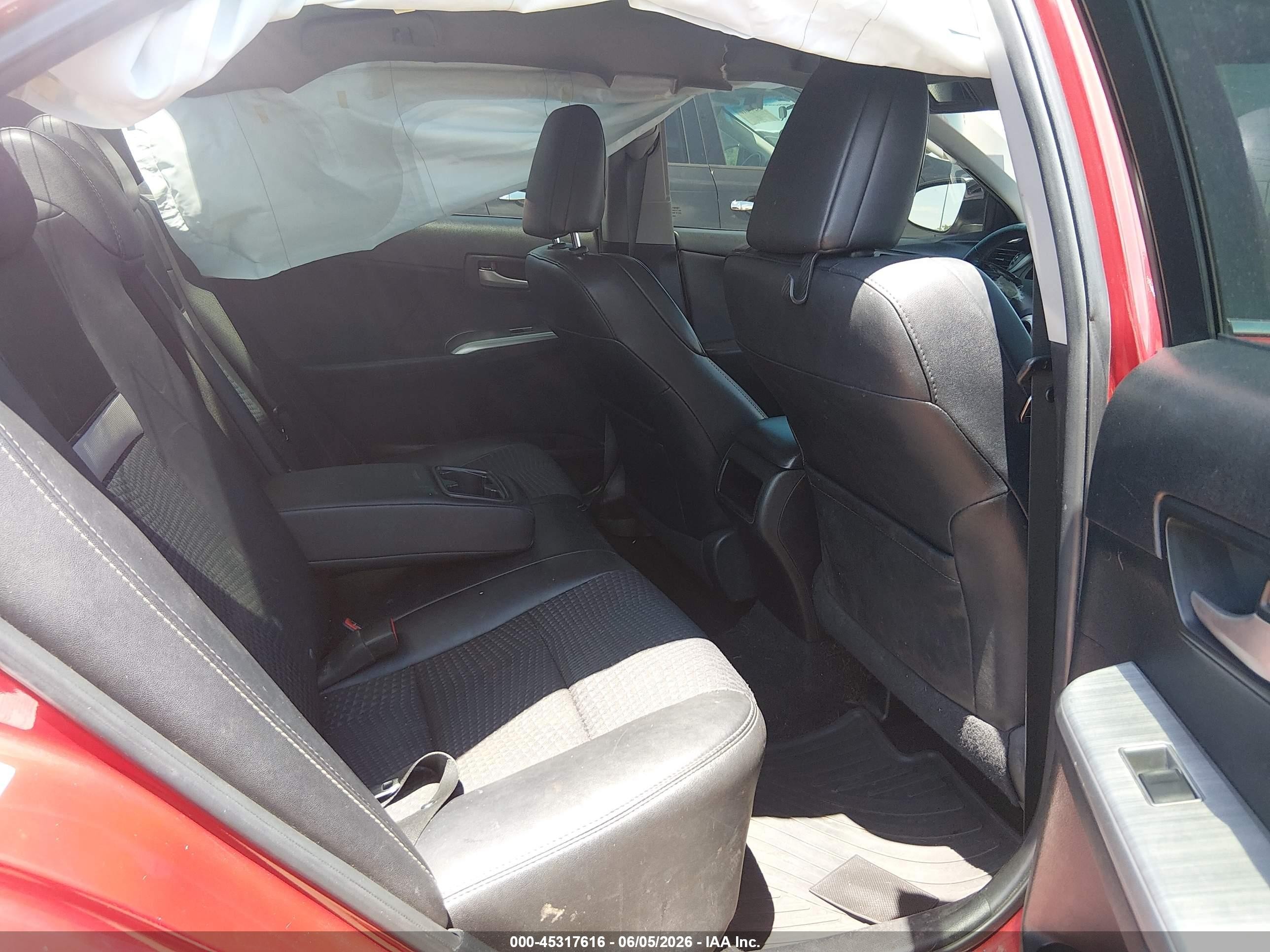 2014 Toyota Camry Se Red vin: 4T1BF1FK1EU752422