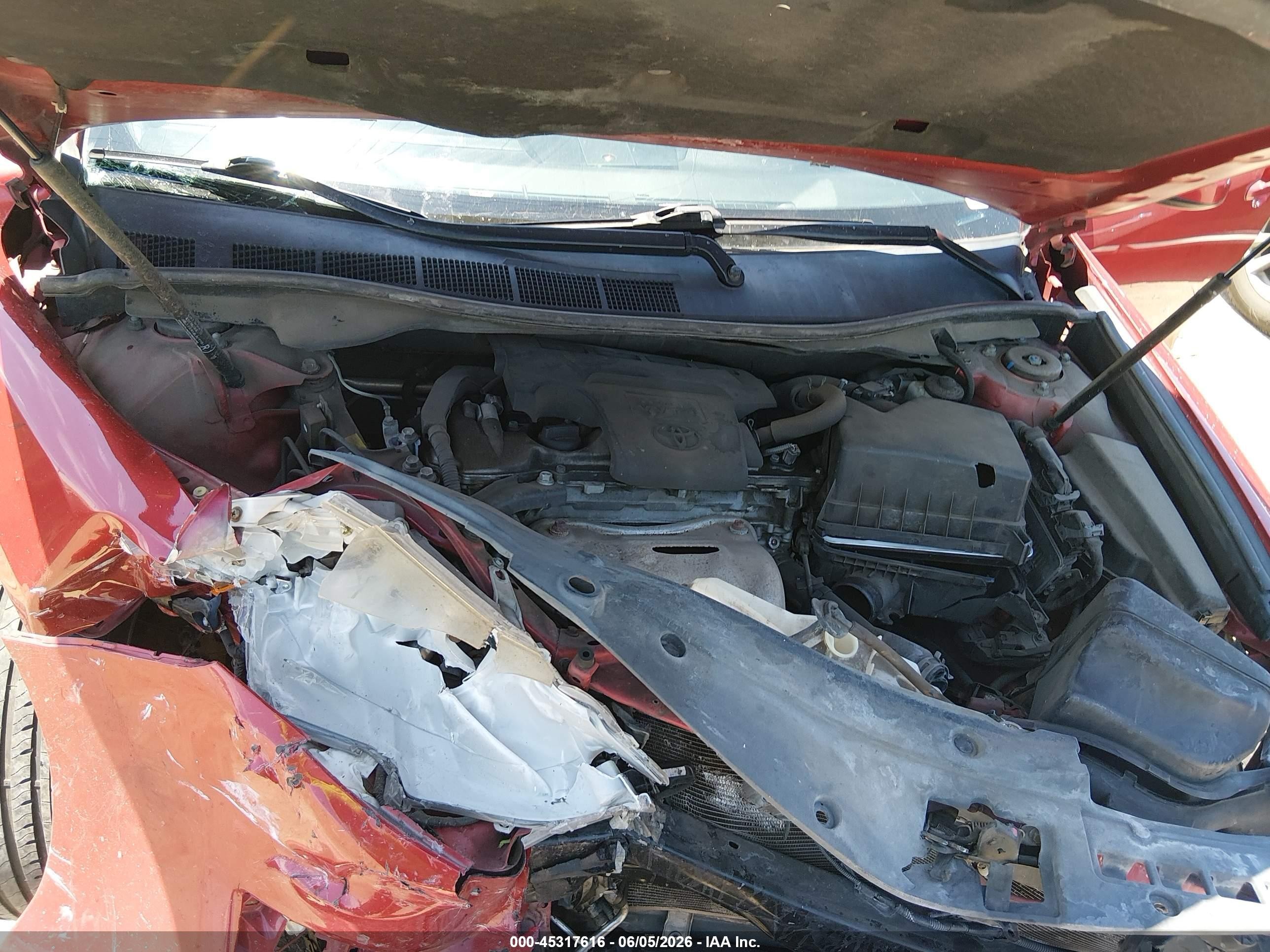 2014 Toyota Camry Se Red vin: 4T1BF1FK1EU752422