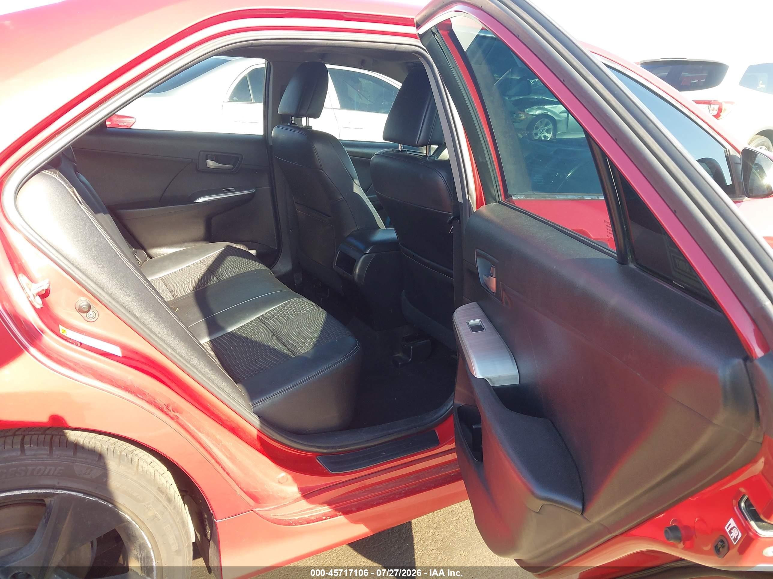 2014 Toyota Camry Se Sport Red vin: 4T1BF1FK1EU759581