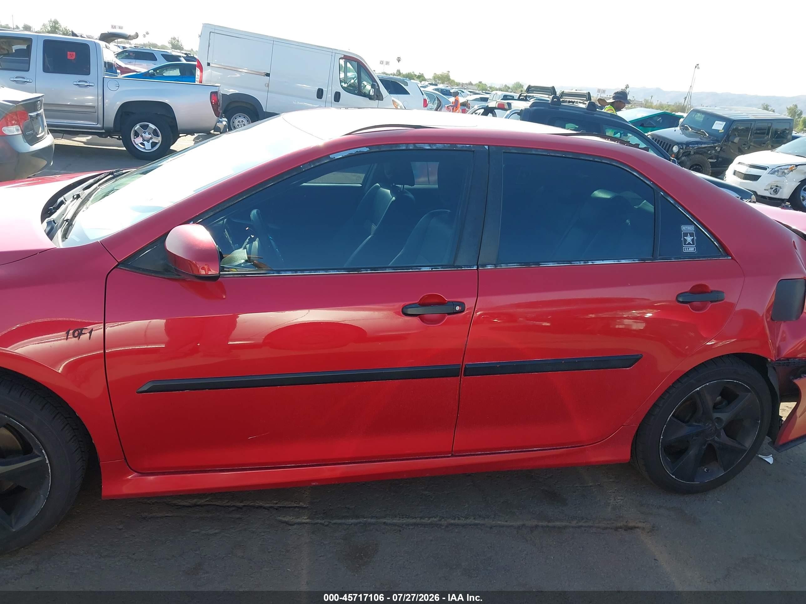 2014 Toyota Camry Se Sport Red vin: 4T1BF1FK1EU759581