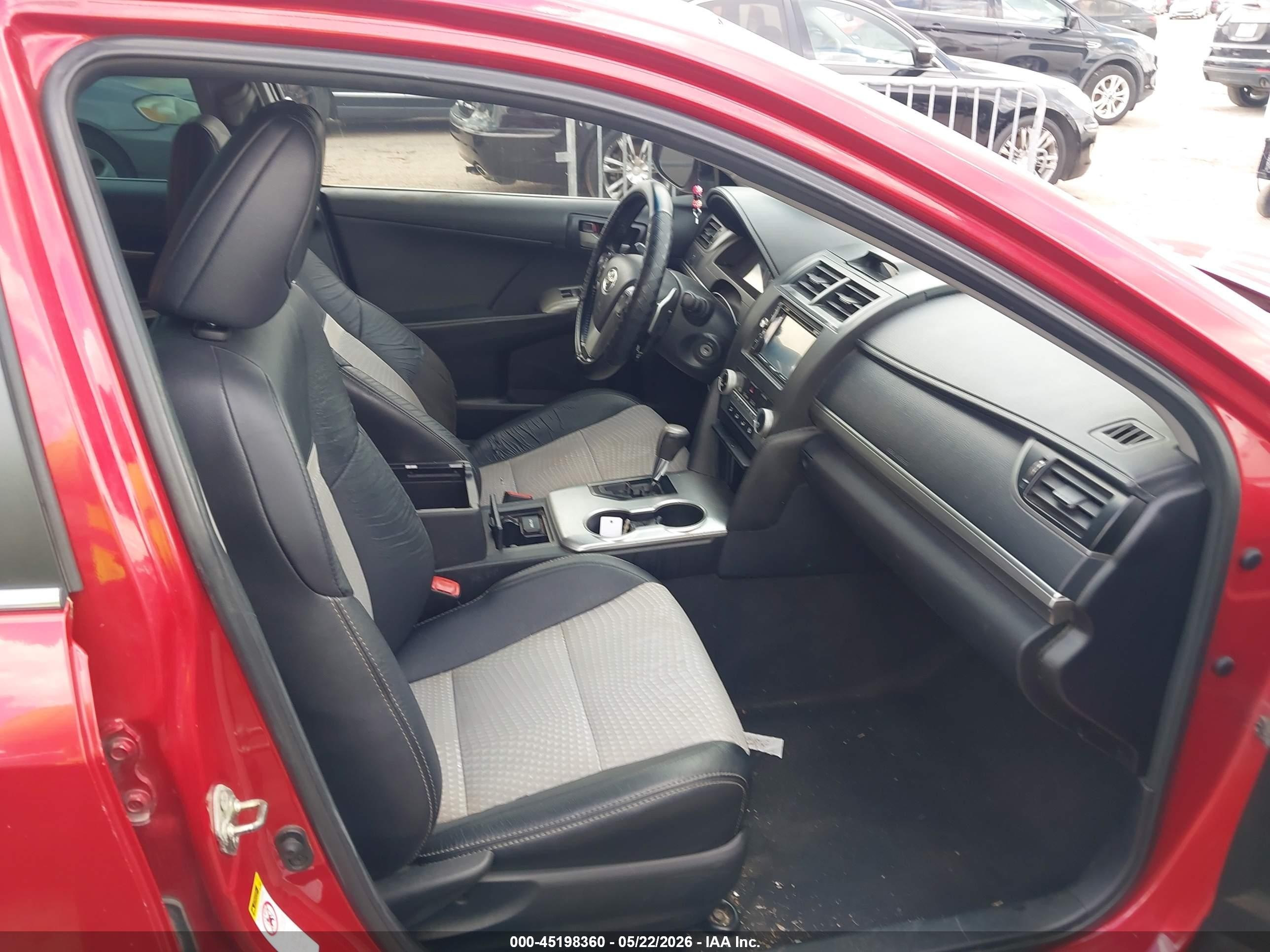 2014 Toyota Camry Se Red vin: 4T1BF1FK1EU774971