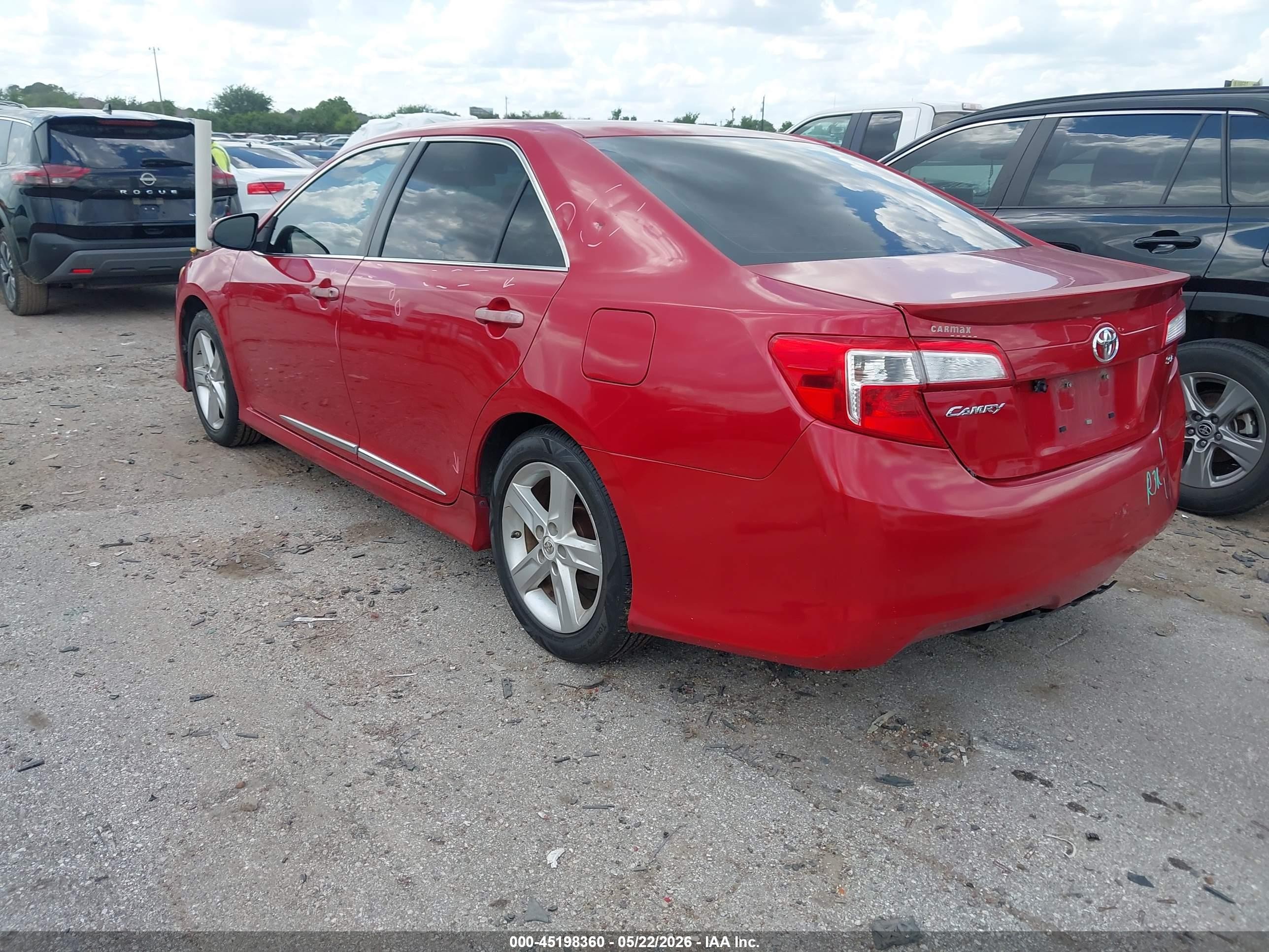2014 Toyota Camry Se Red vin: 4T1BF1FK1EU774971