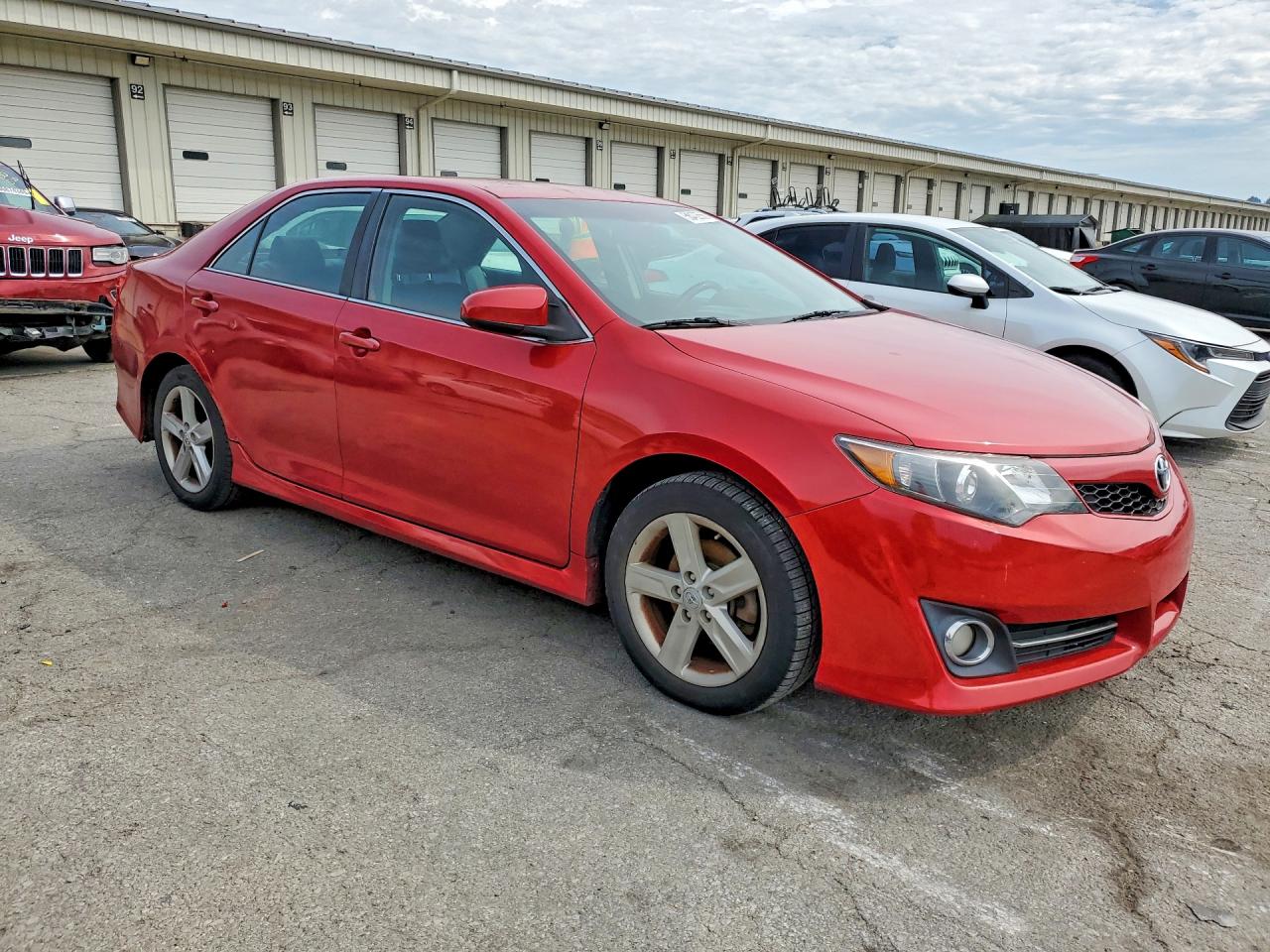 2014 Toyota Camry Se Red vin: 4T1BF1FK1EU778096