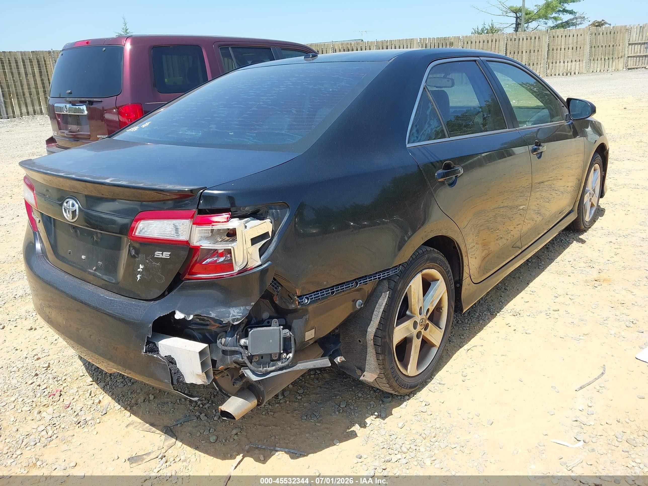 2014 Toyota Camry Se Black vin: 4T1BF1FK1EU778826
