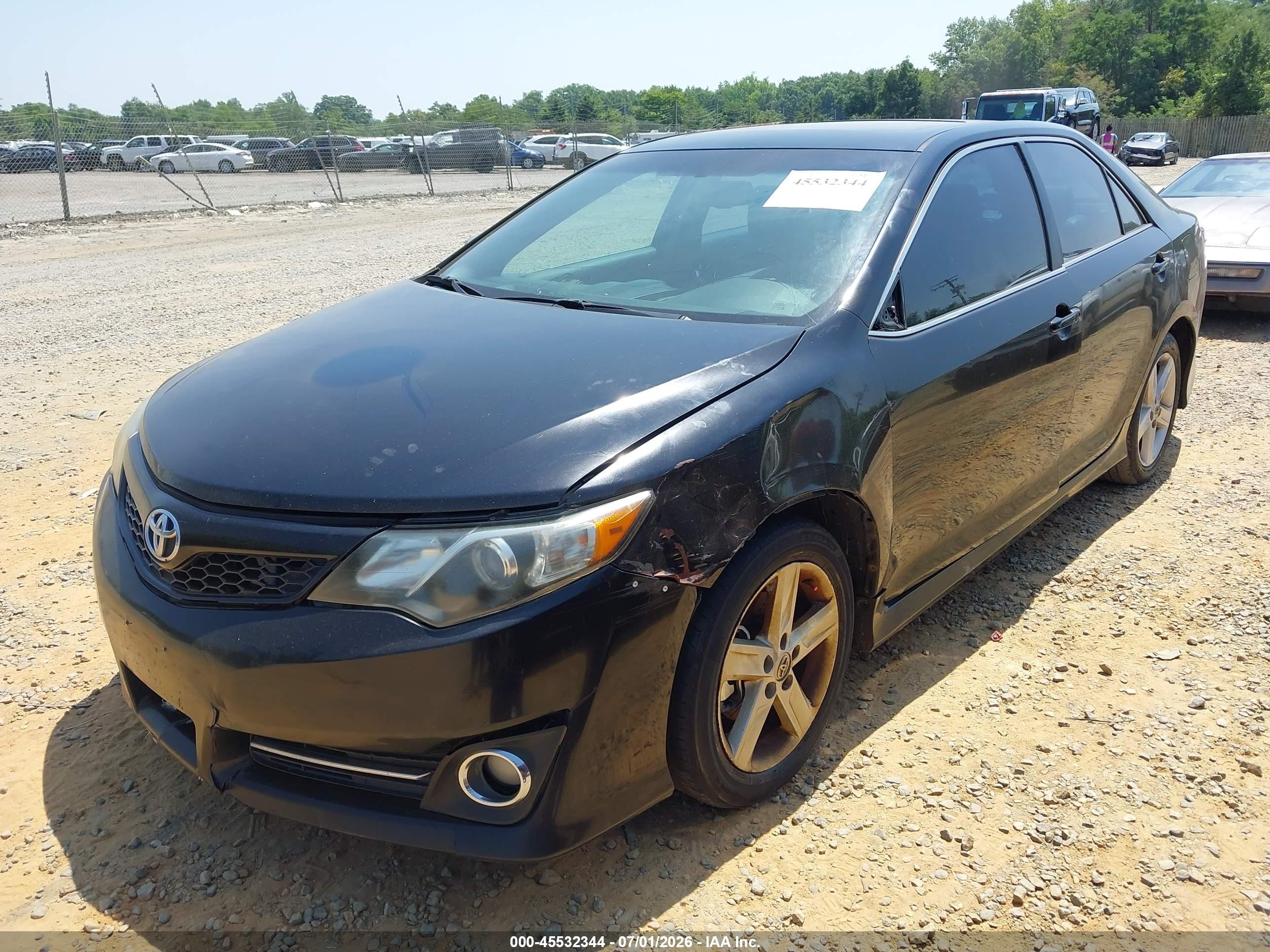 2014 Toyota Camry Se Black vin: 4T1BF1FK1EU778826