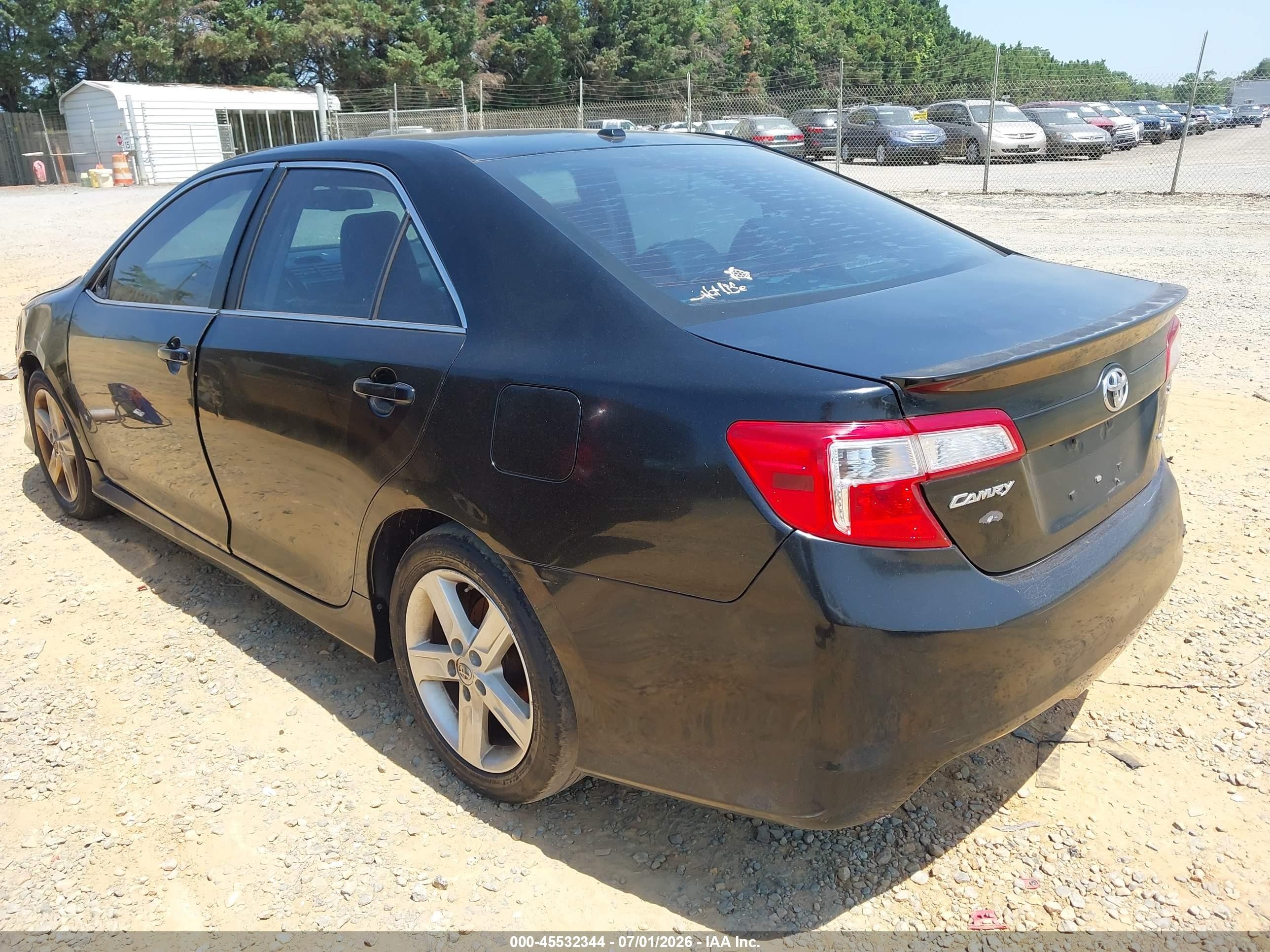 2014 Toyota Camry Se Black vin: 4T1BF1FK1EU778826