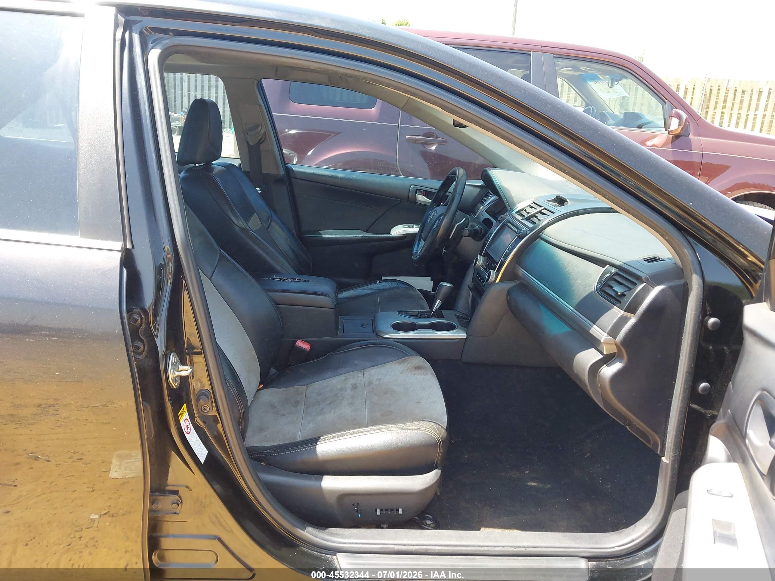 2014 Toyota Camry Se Black vin: 4T1BF1FK1EU778826