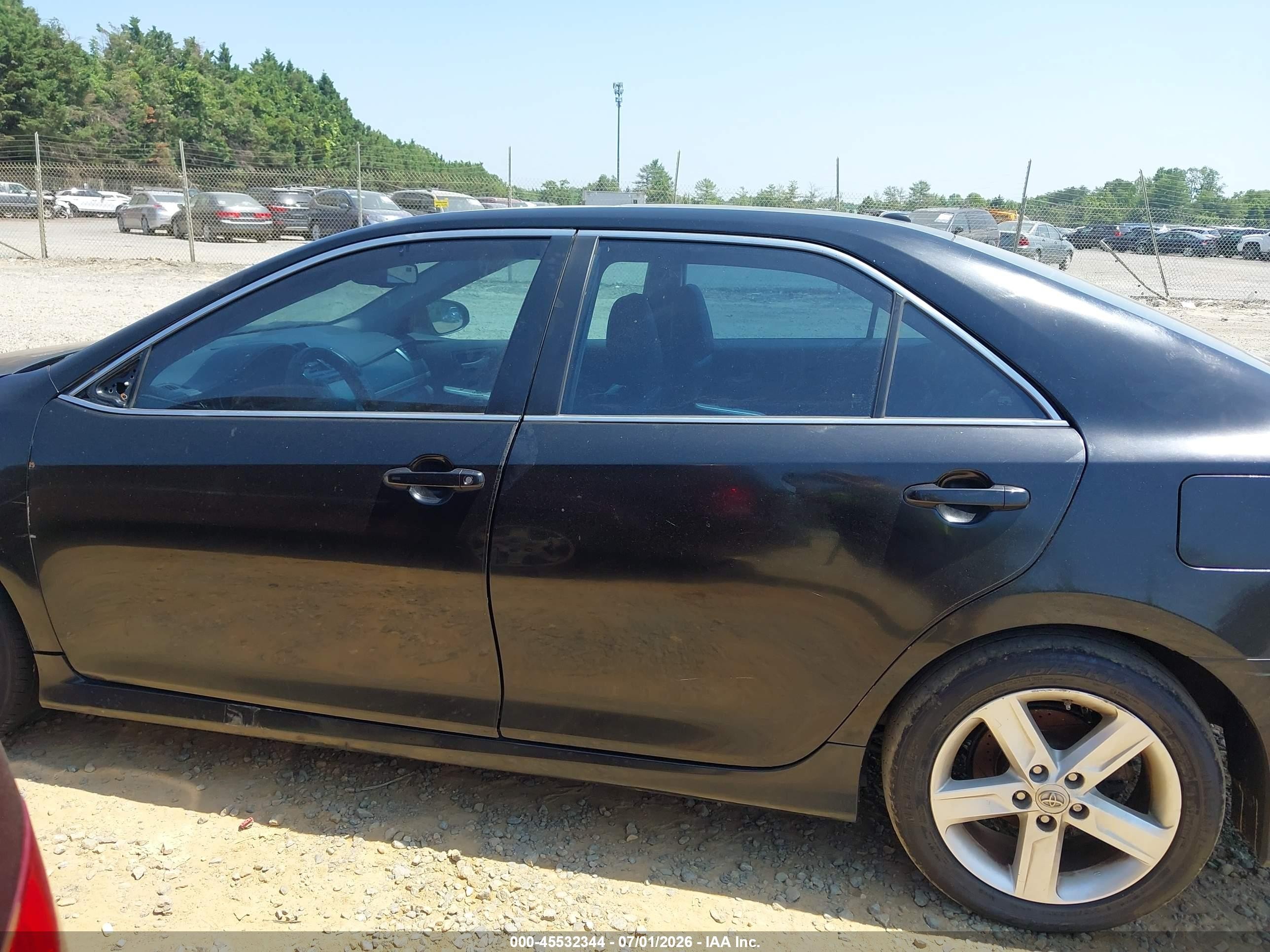 2014 Toyota Camry Se Black vin: 4T1BF1FK1EU778826