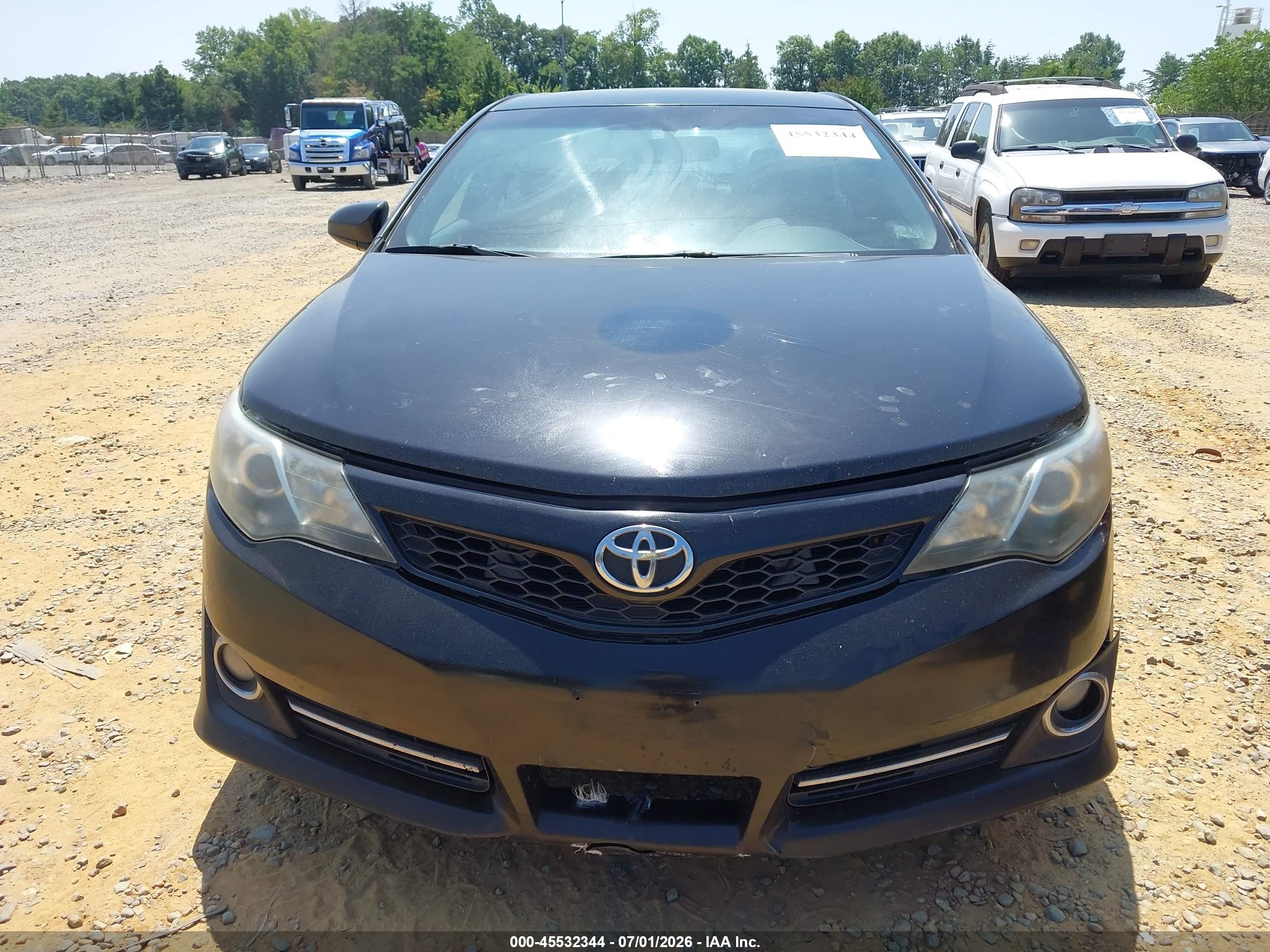 2014 Toyota Camry Se Black vin: 4T1BF1FK1EU778826