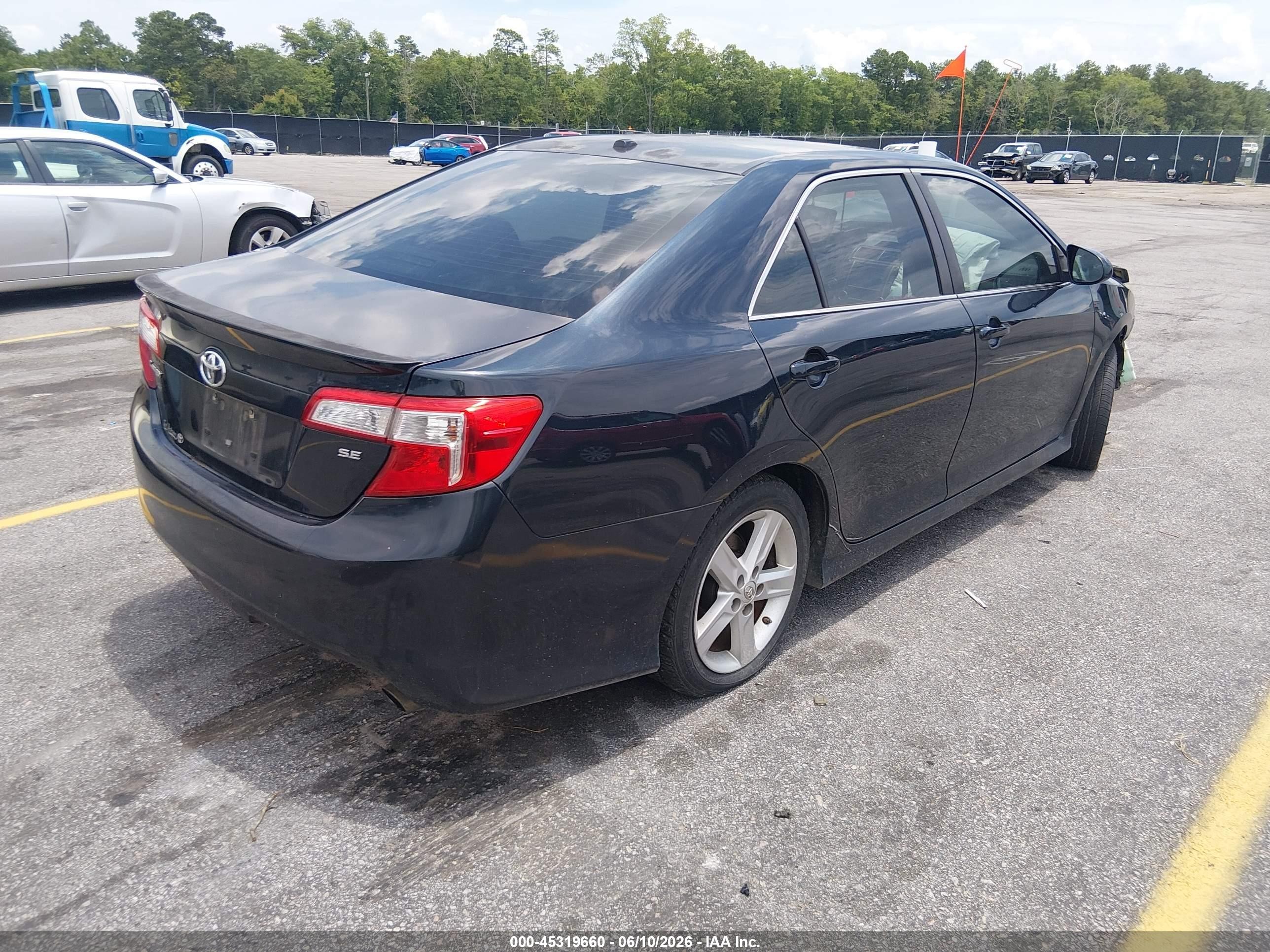 2014 Toyota Camry Se Black vin: 4T1BF1FK1EU782097