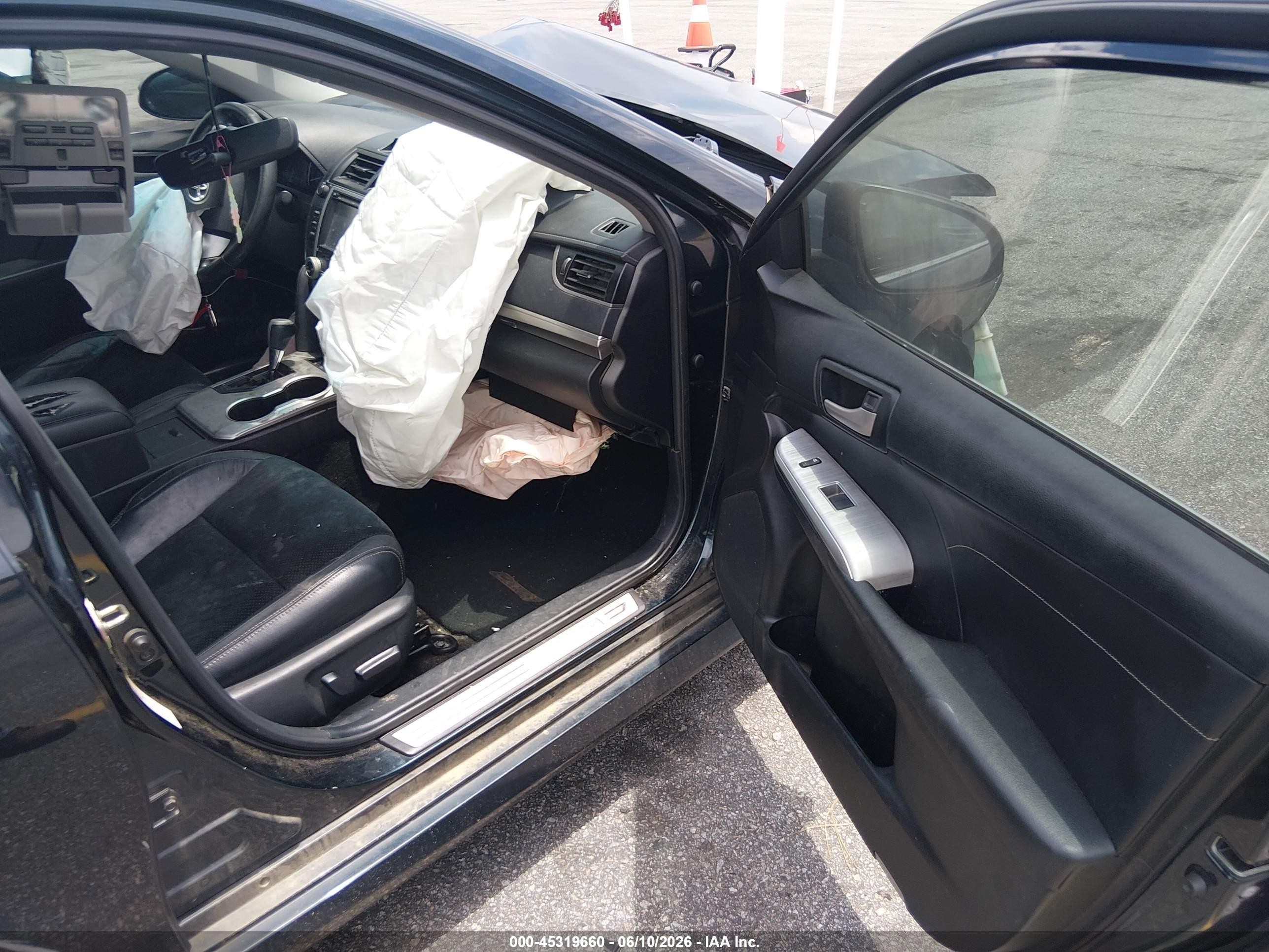 2014 Toyota Camry Se Black vin: 4T1BF1FK1EU782097