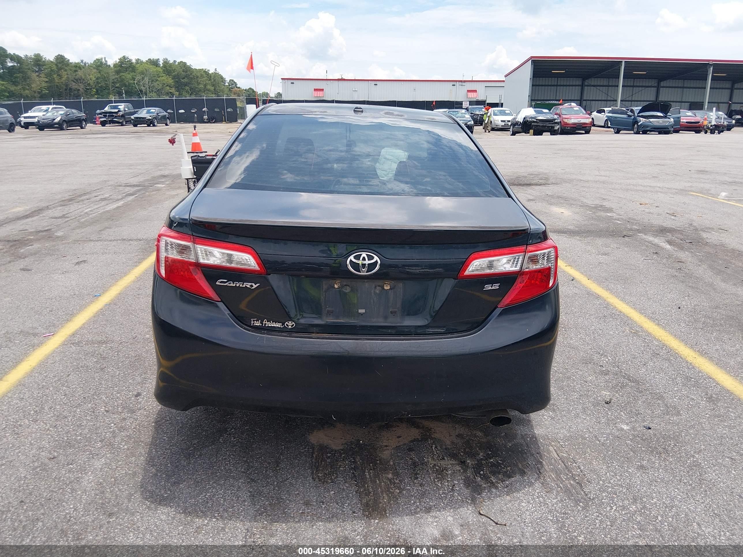 2014 Toyota Camry Se Black vin: 4T1BF1FK1EU782097