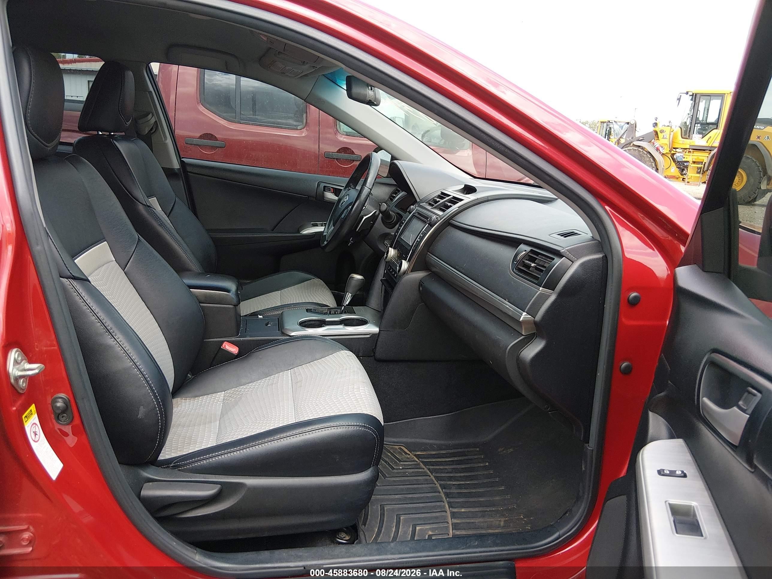 2014 Toyota Camry Se Red vin: 4T1BF1FK1EU783959