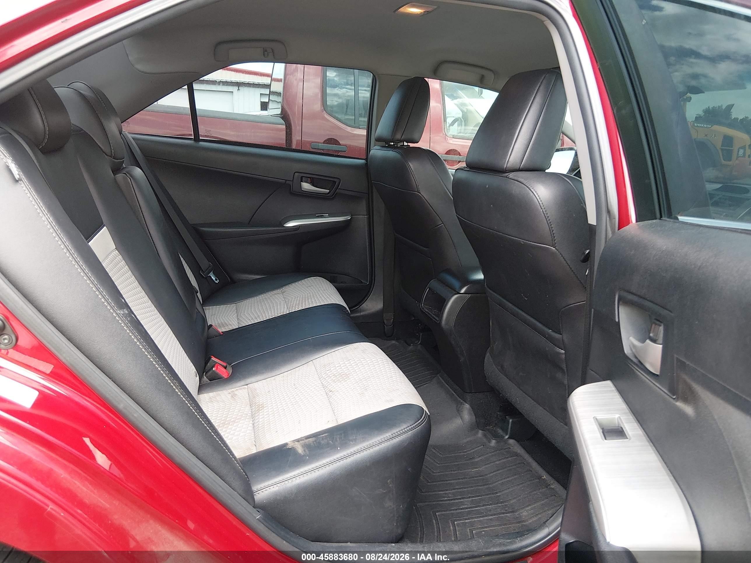 2014 Toyota Camry Se Red vin: 4T1BF1FK1EU783959