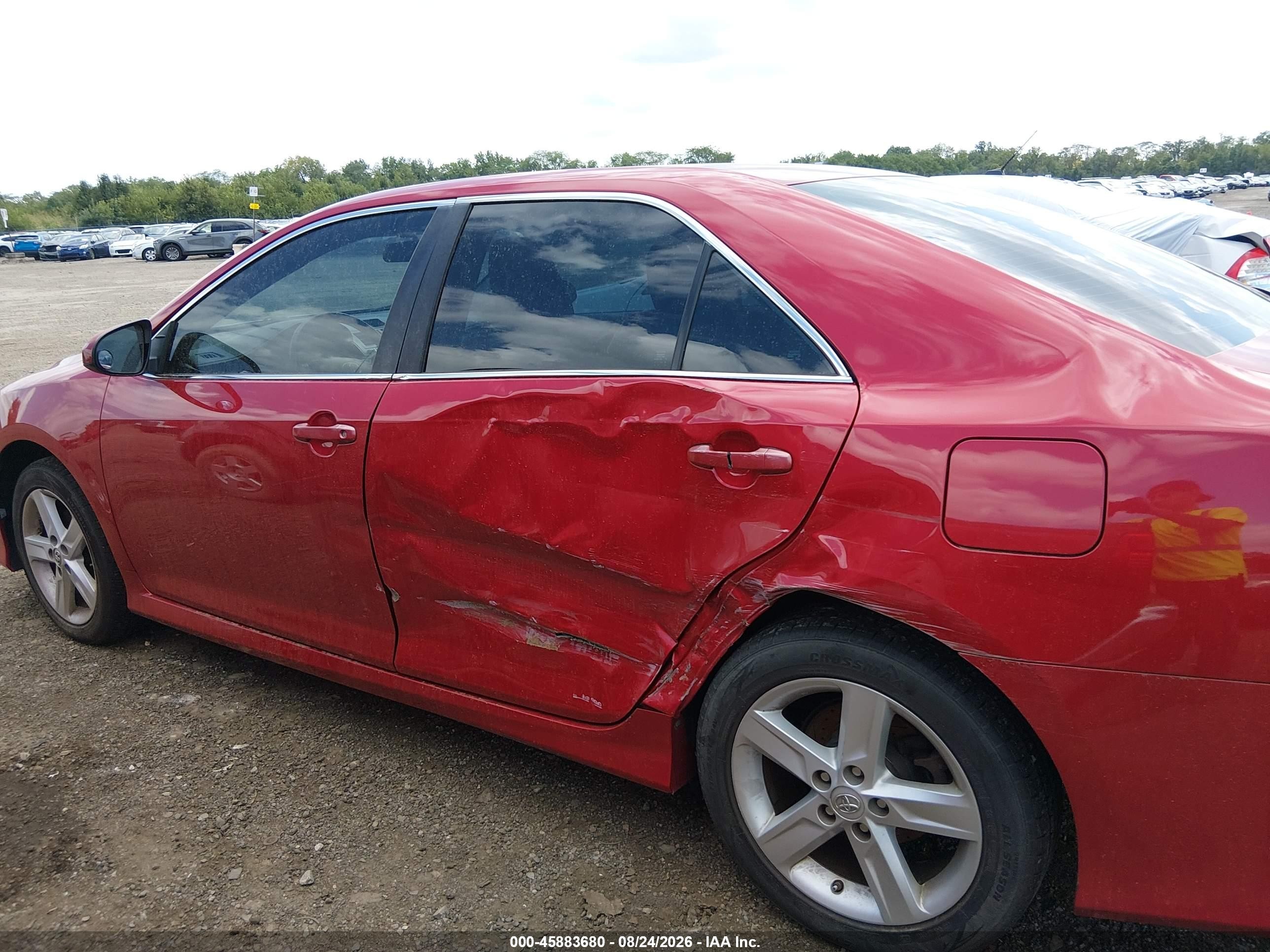 2014 Toyota Camry Se Red vin: 4T1BF1FK1EU783959