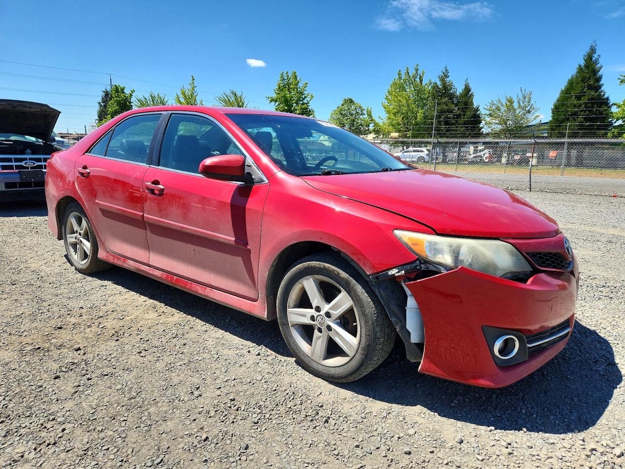 2014 Toyota Camry Se/xle Red vin: 4T1BF1FK1EU791155