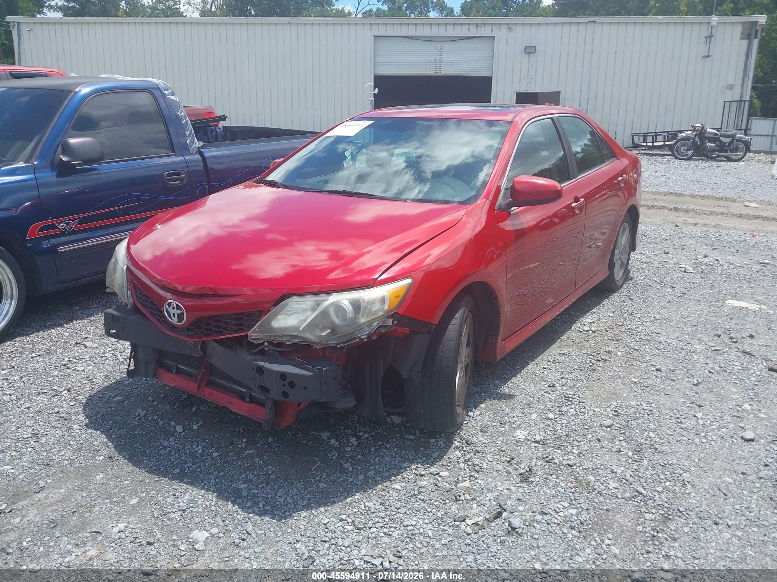 2014 Toyota Camry Se Red vin: 4T1BF1FK1EU792290
