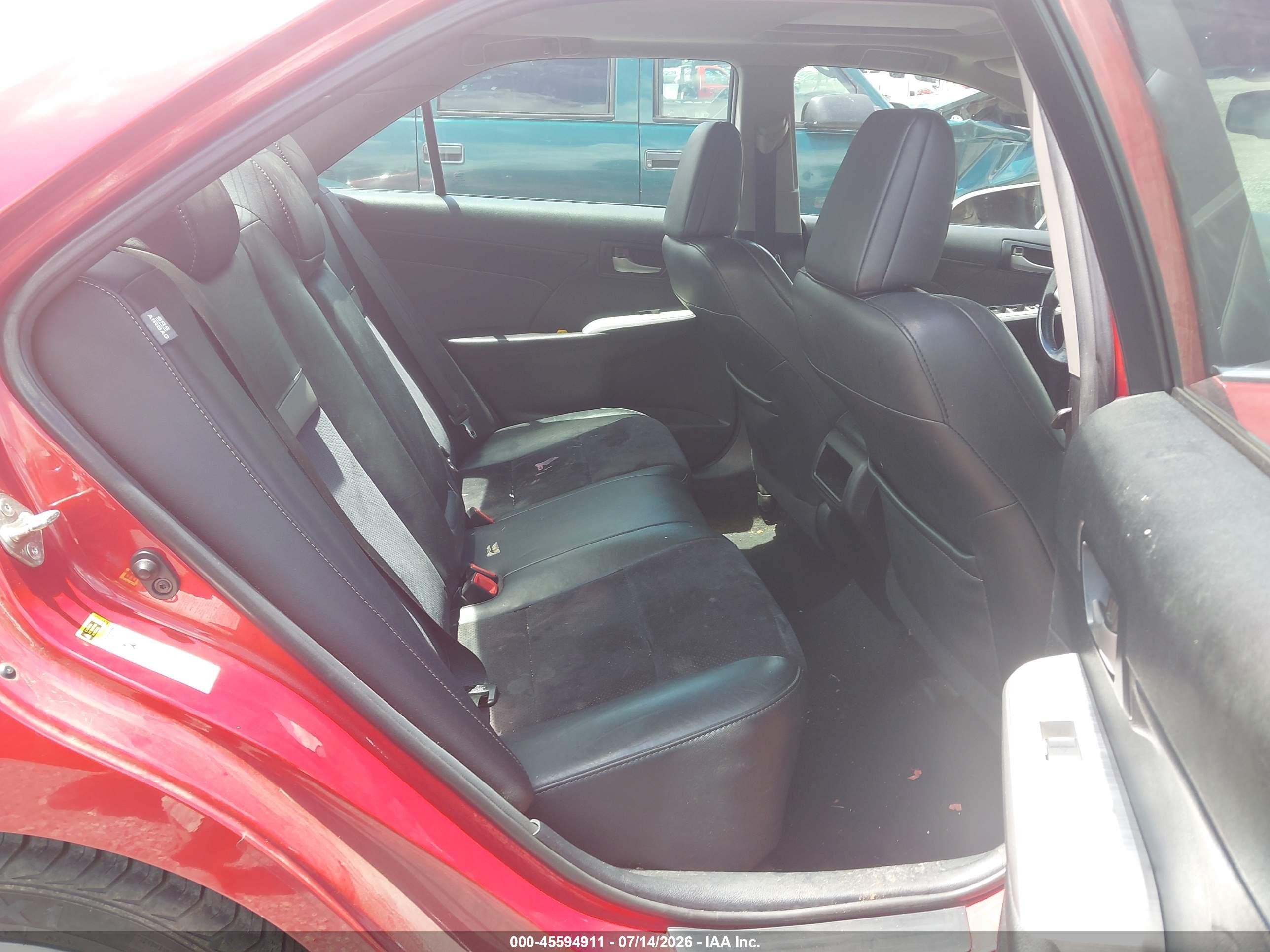 2014 Toyota Camry Se Red vin: 4T1BF1FK1EU792290