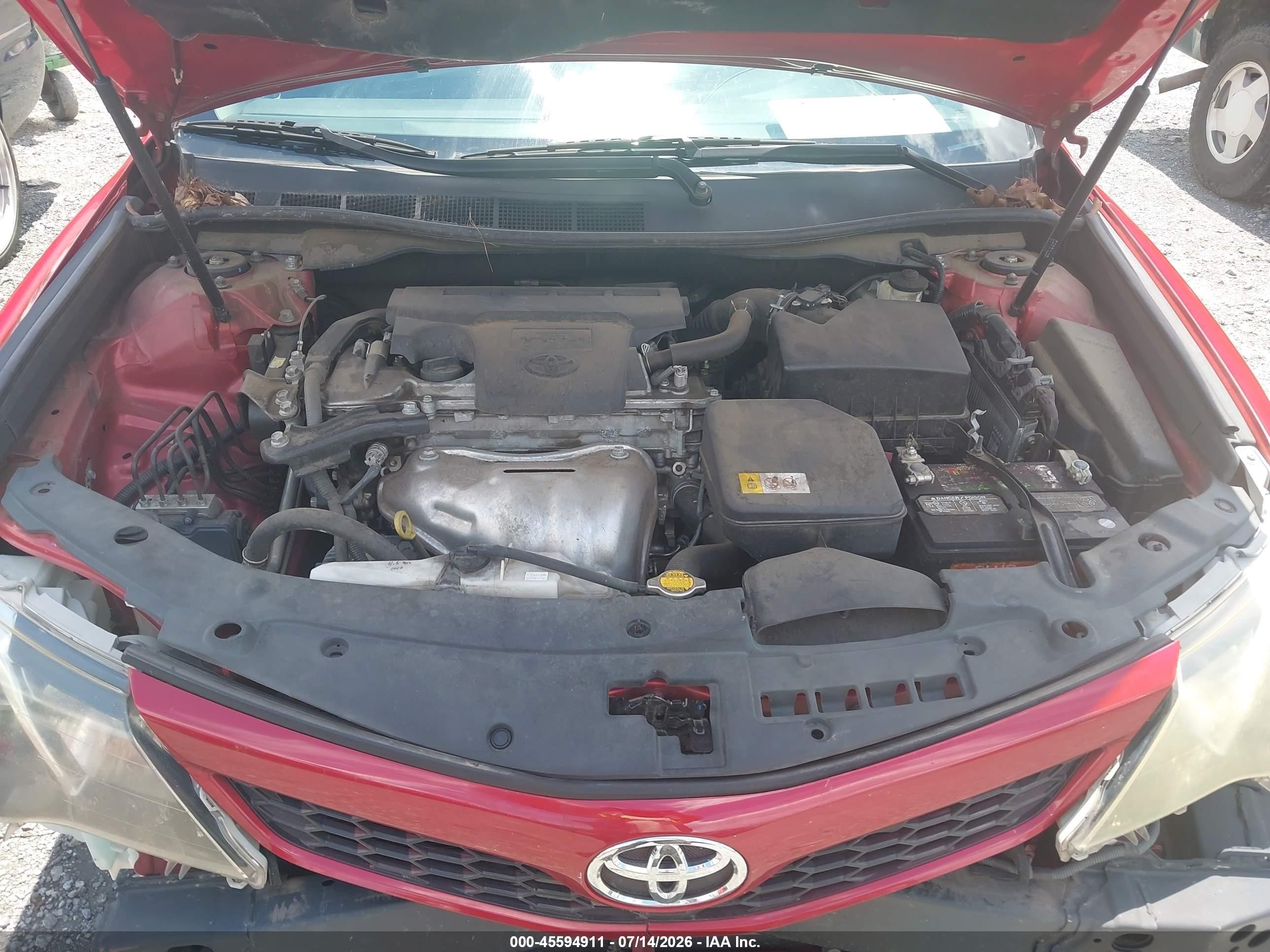 2014 Toyota Camry Se Red vin: 4T1BF1FK1EU792290