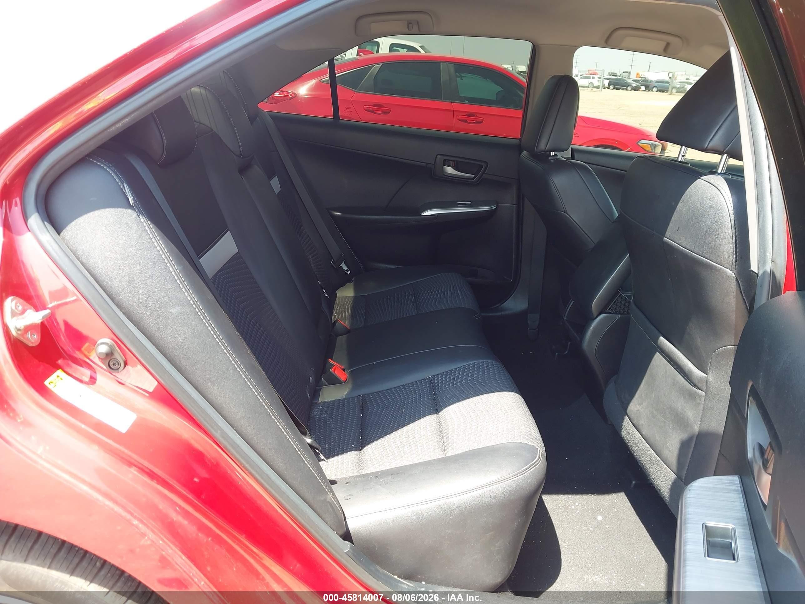 2014 Toyota Camry Se Red vin: 4T1BF1FK1EU794508