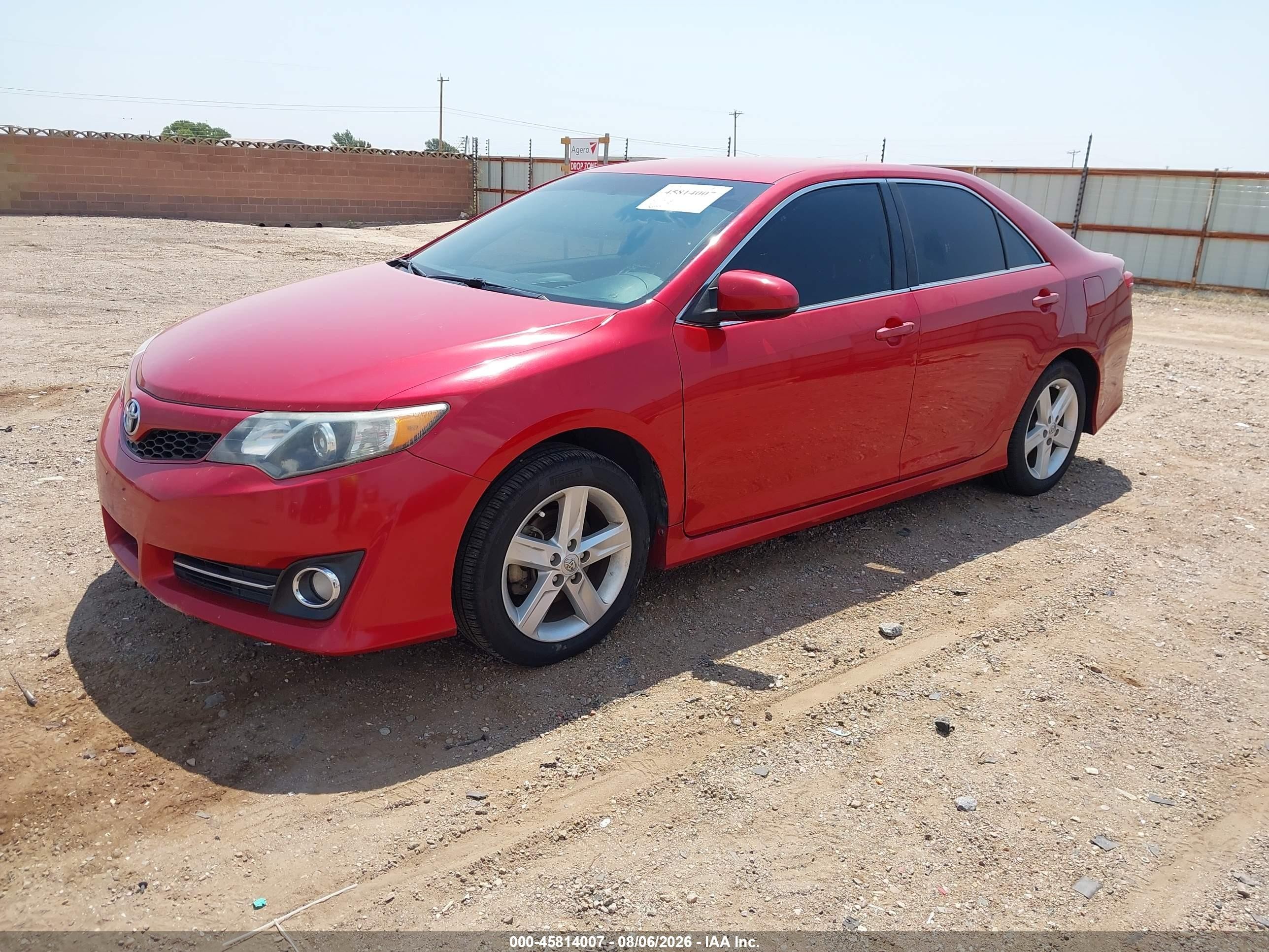 2014 Toyota Camry Se Red vin: 4T1BF1FK1EU794508