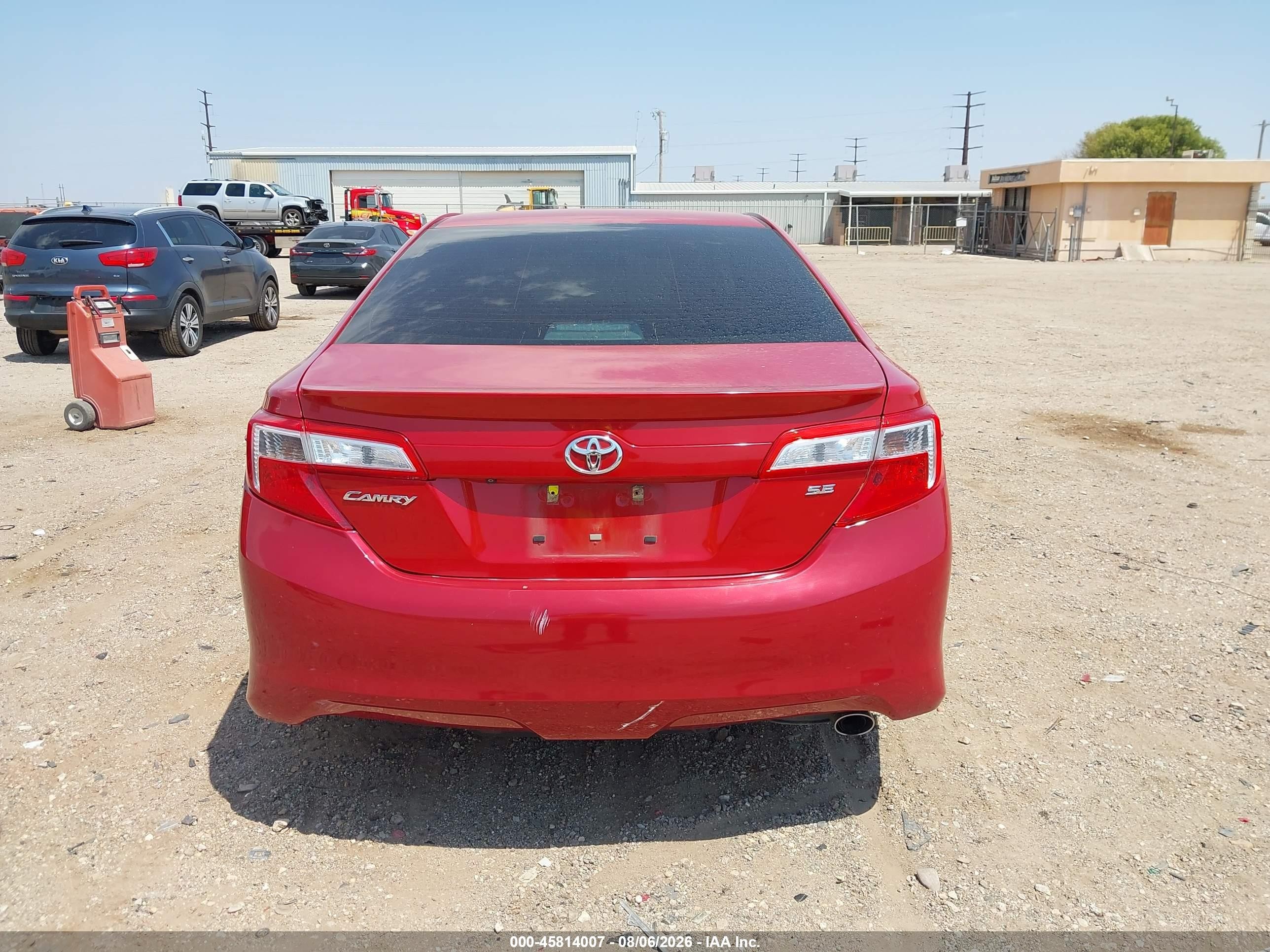 2014 Toyota Camry Se Red vin: 4T1BF1FK1EU794508