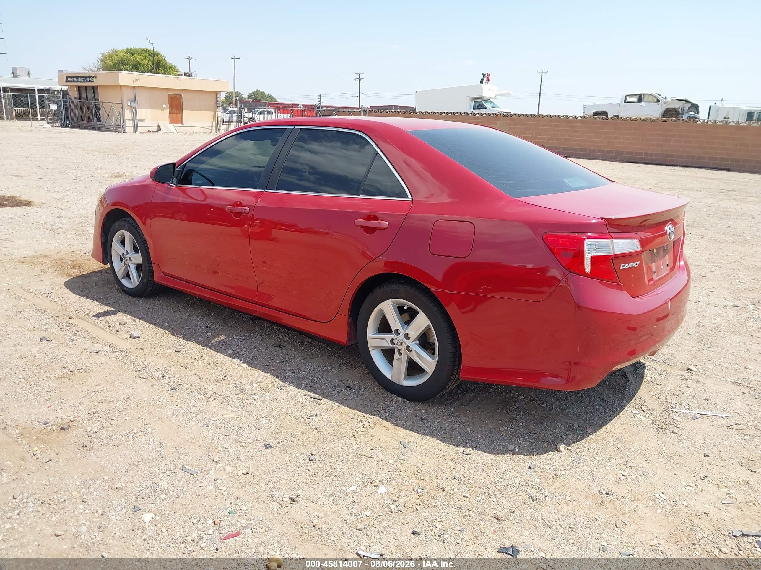 2014 Toyota Camry Se Red vin: 4T1BF1FK1EU794508