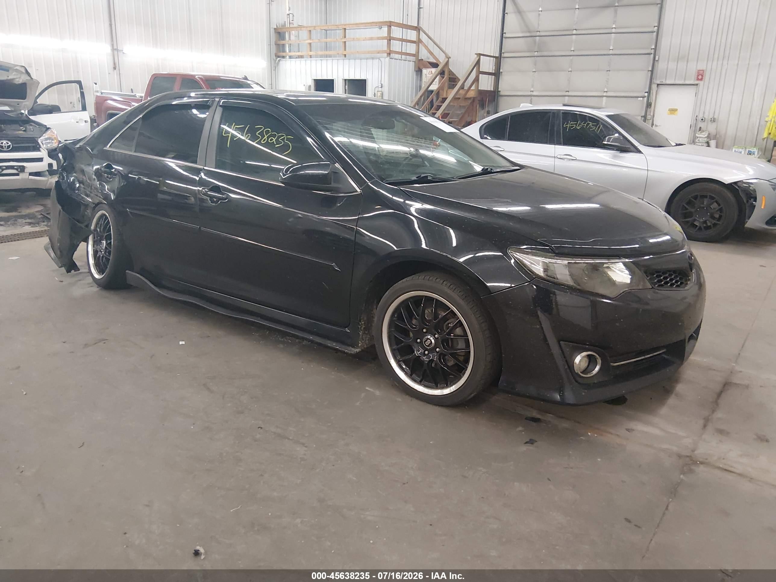2014 Toyota Camry Se Sport Black vin: 4T1BF1FK1EU800761