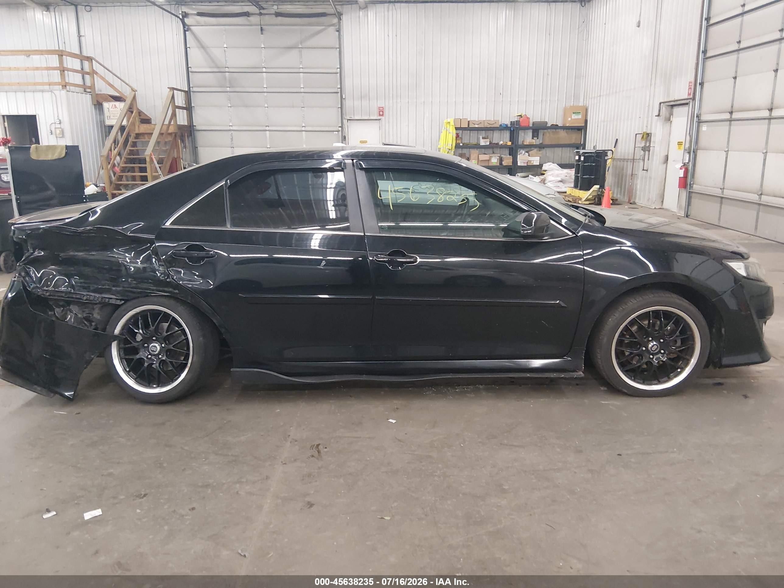 2014 Toyota Camry Se Sport Black vin: 4T1BF1FK1EU800761