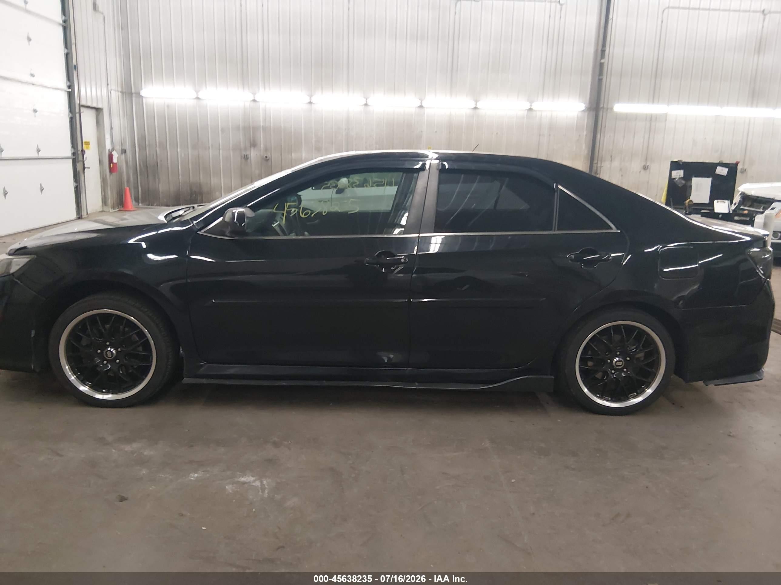 2014 Toyota Camry Se Sport Black vin: 4T1BF1FK1EU800761