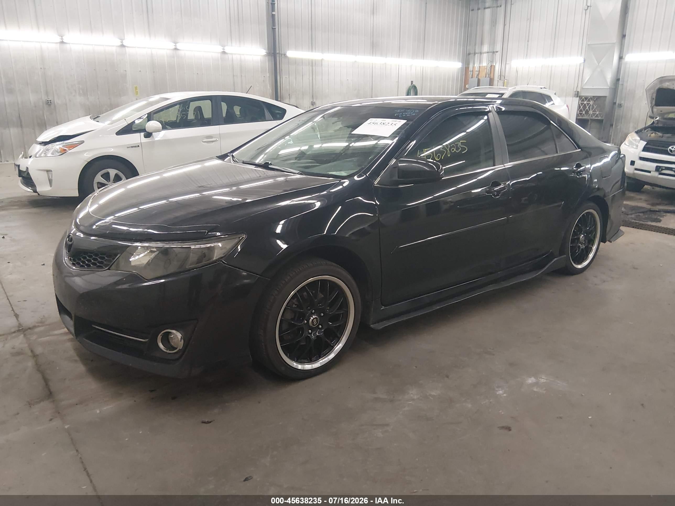 2014 Toyota Camry Se Sport Black vin: 4T1BF1FK1EU800761