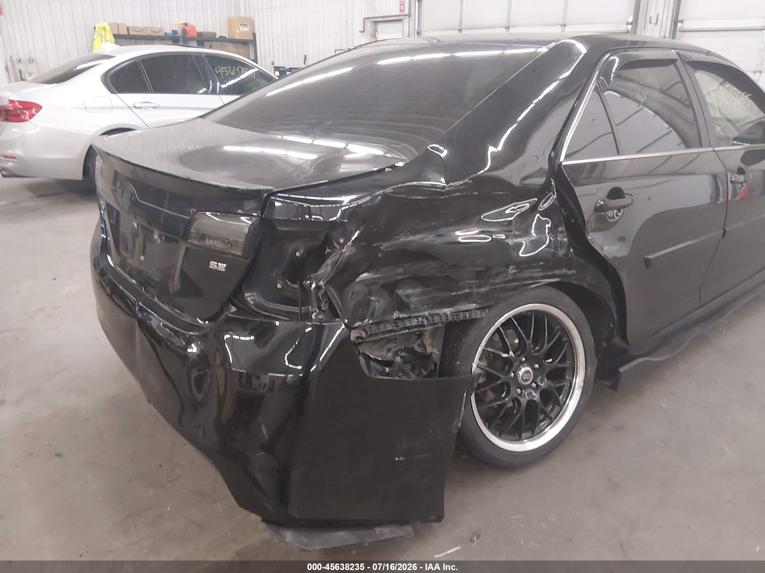 2014 Toyota Camry Se Sport Black vin: 4T1BF1FK1EU800761