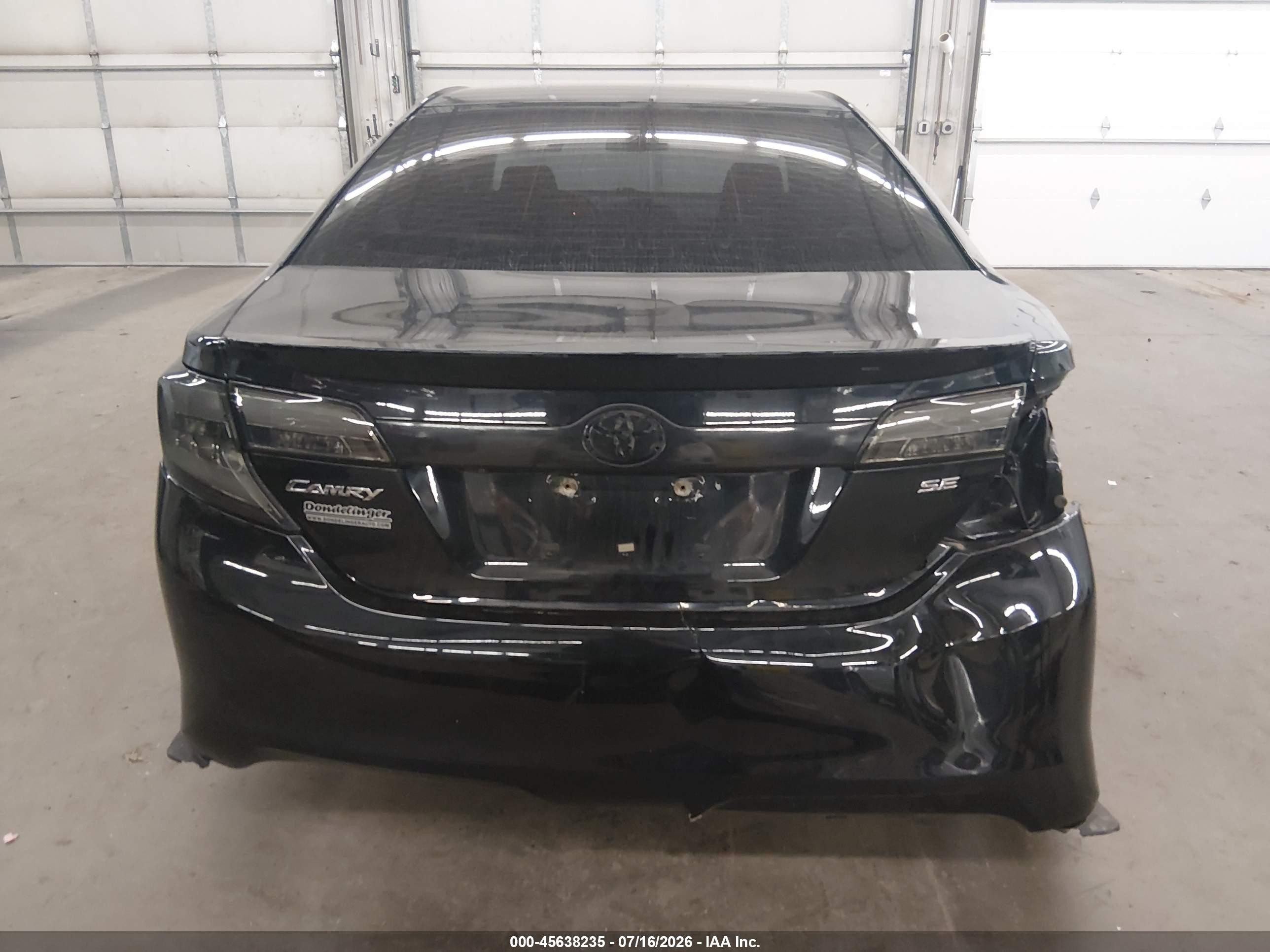 2014 Toyota Camry Se Sport Black vin: 4T1BF1FK1EU800761