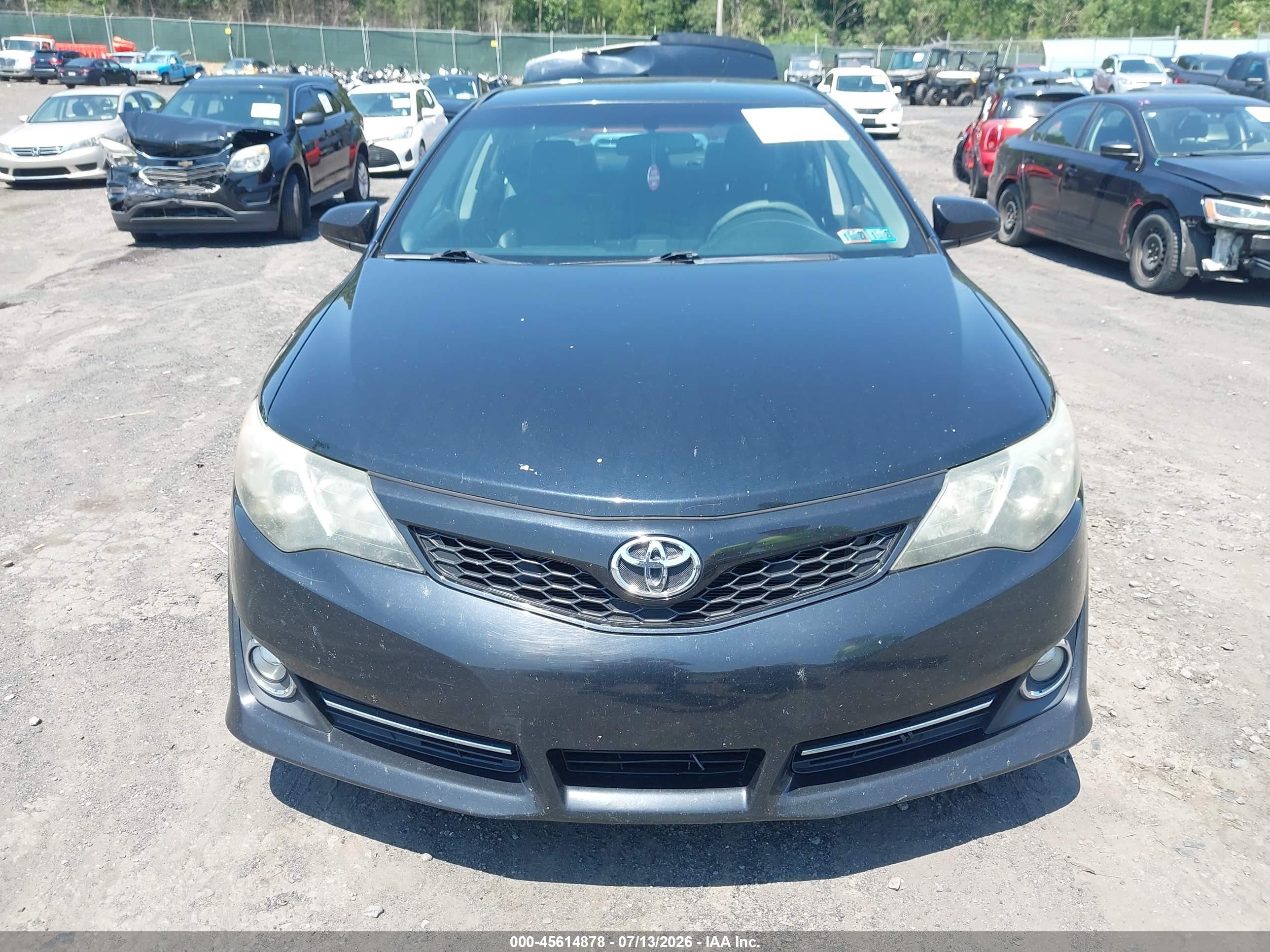 2014 Toyota Camry Se Black vin: 4T1BF1FK1EU817916