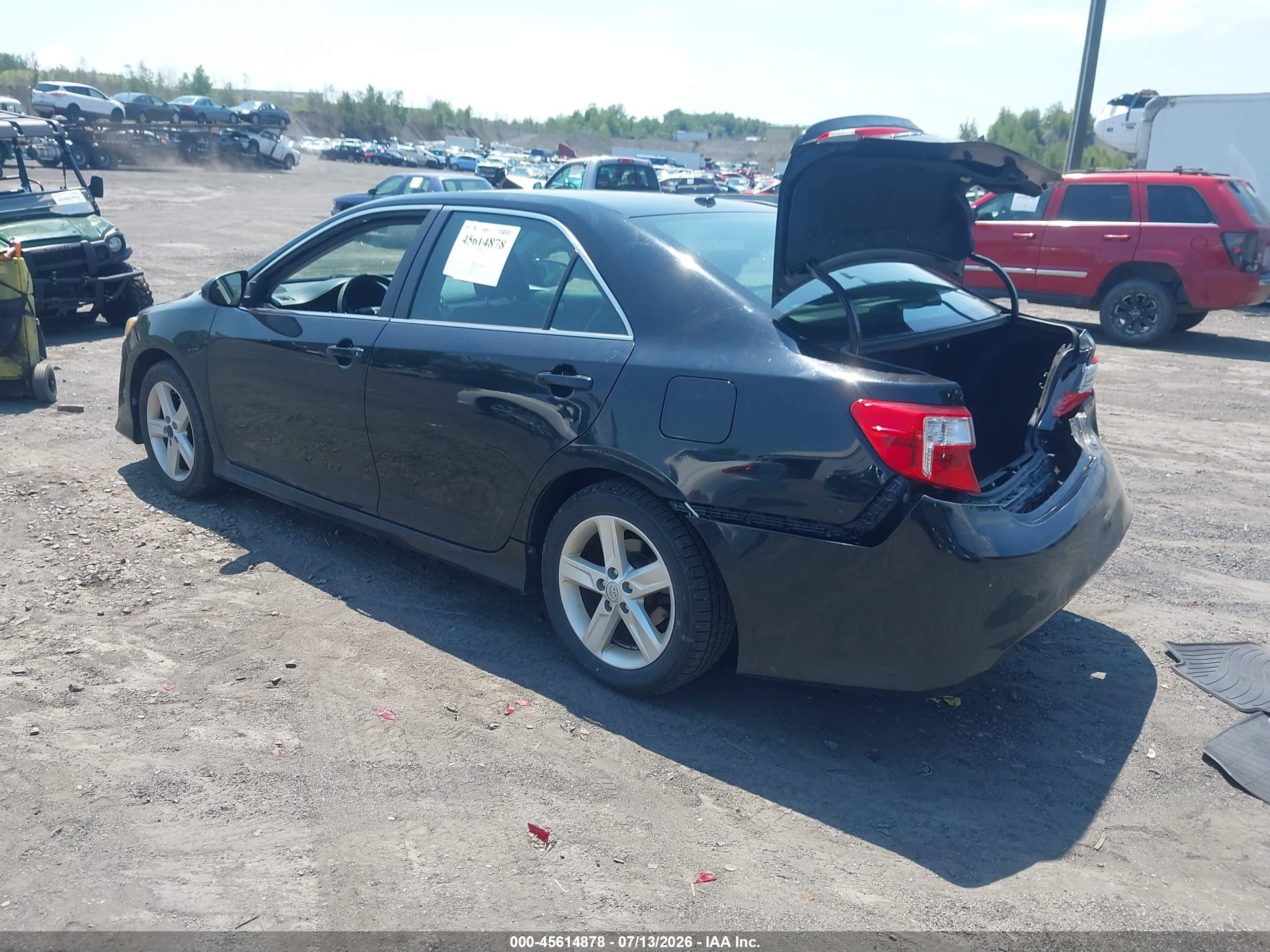 2014 Toyota Camry Se Black vin: 4T1BF1FK1EU817916