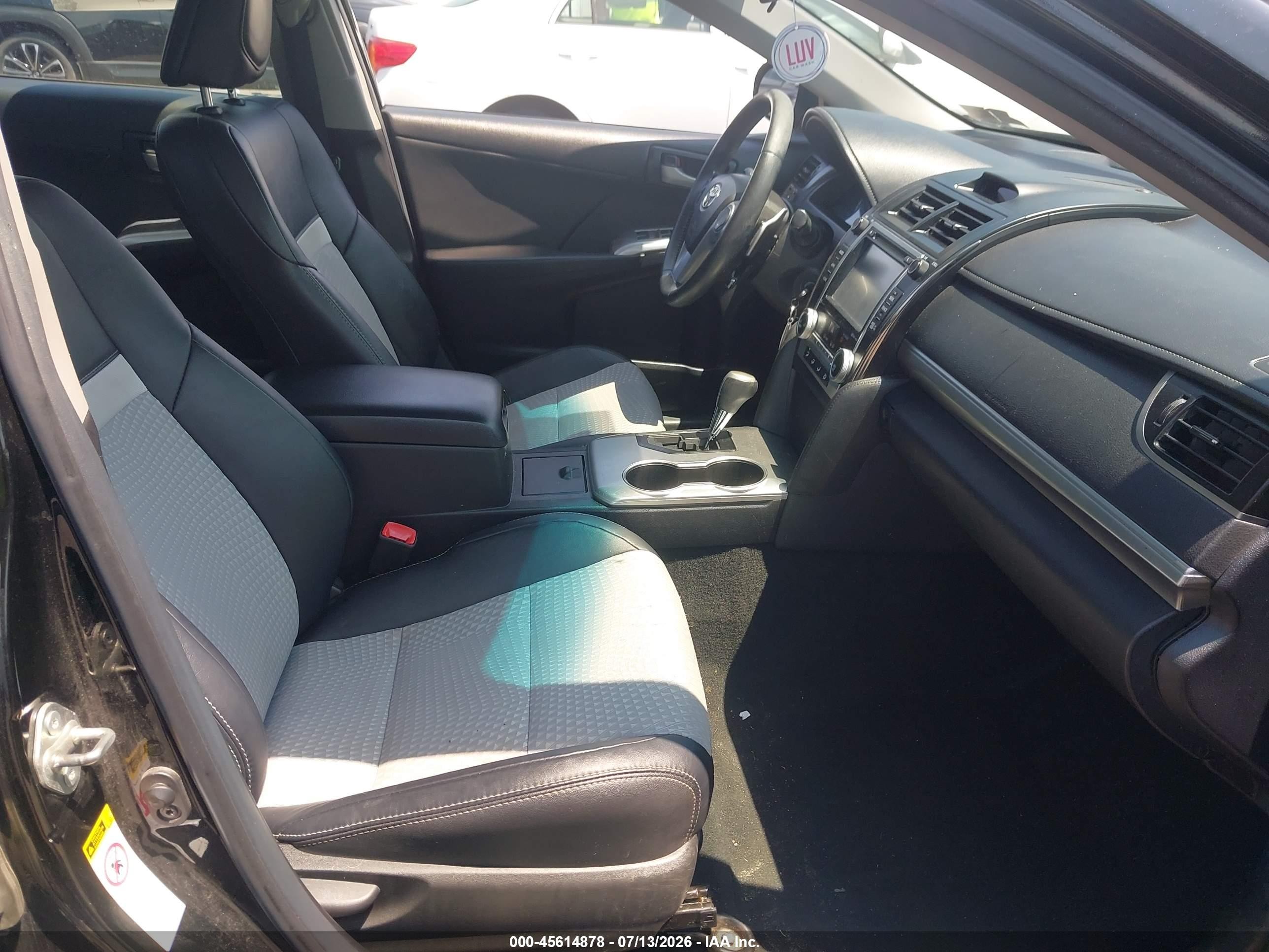 2014 Toyota Camry Se Black vin: 4T1BF1FK1EU817916