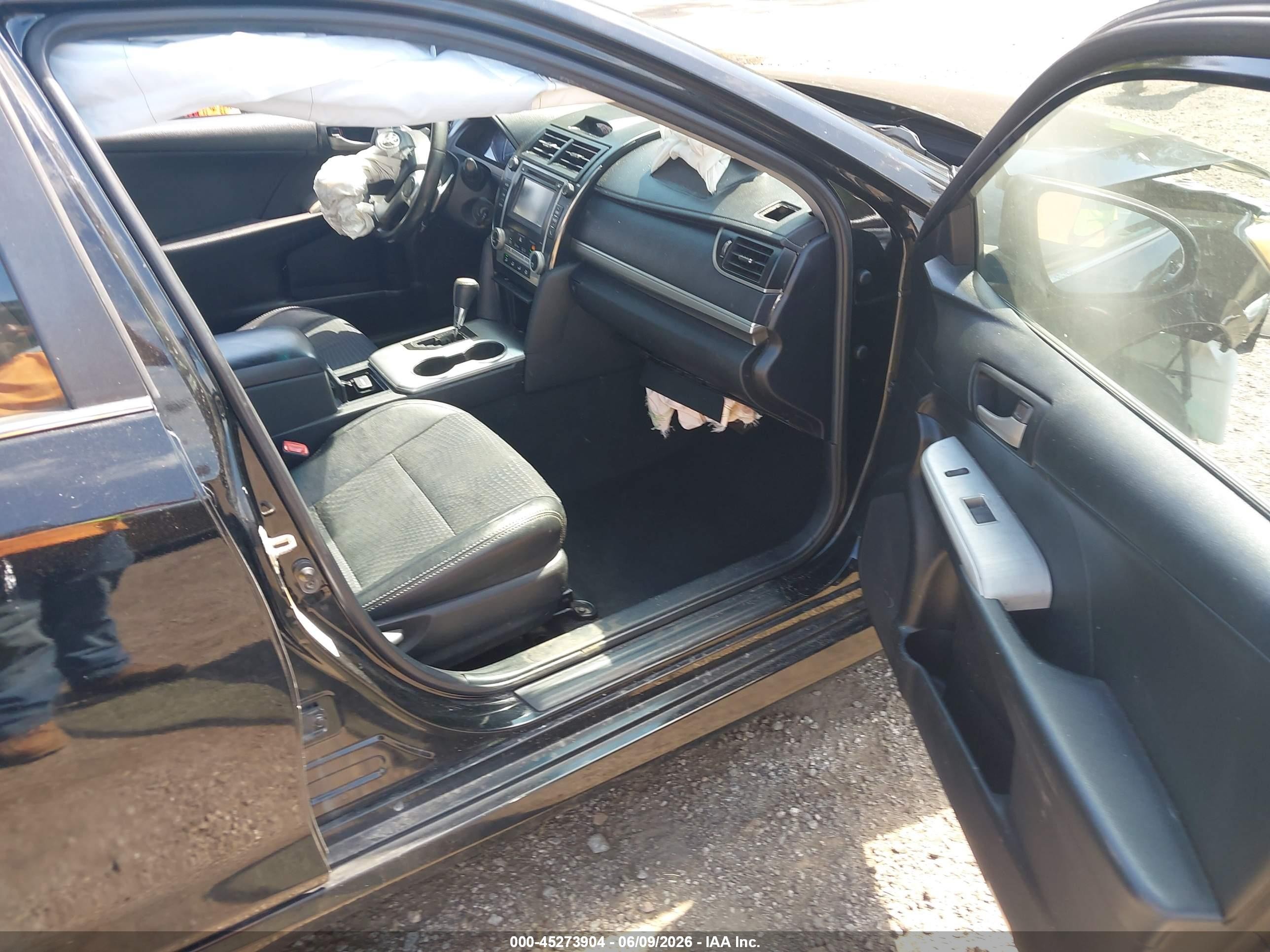 2014 Toyota Camry Se Black vin: 4T1BF1FK1EU819133