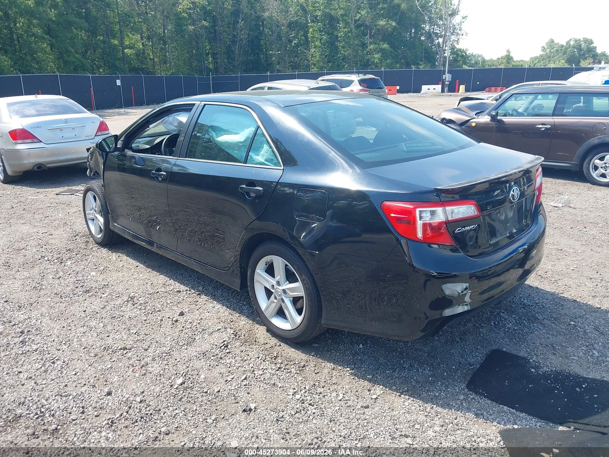 2014 Toyota Camry Se Black vin: 4T1BF1FK1EU819133