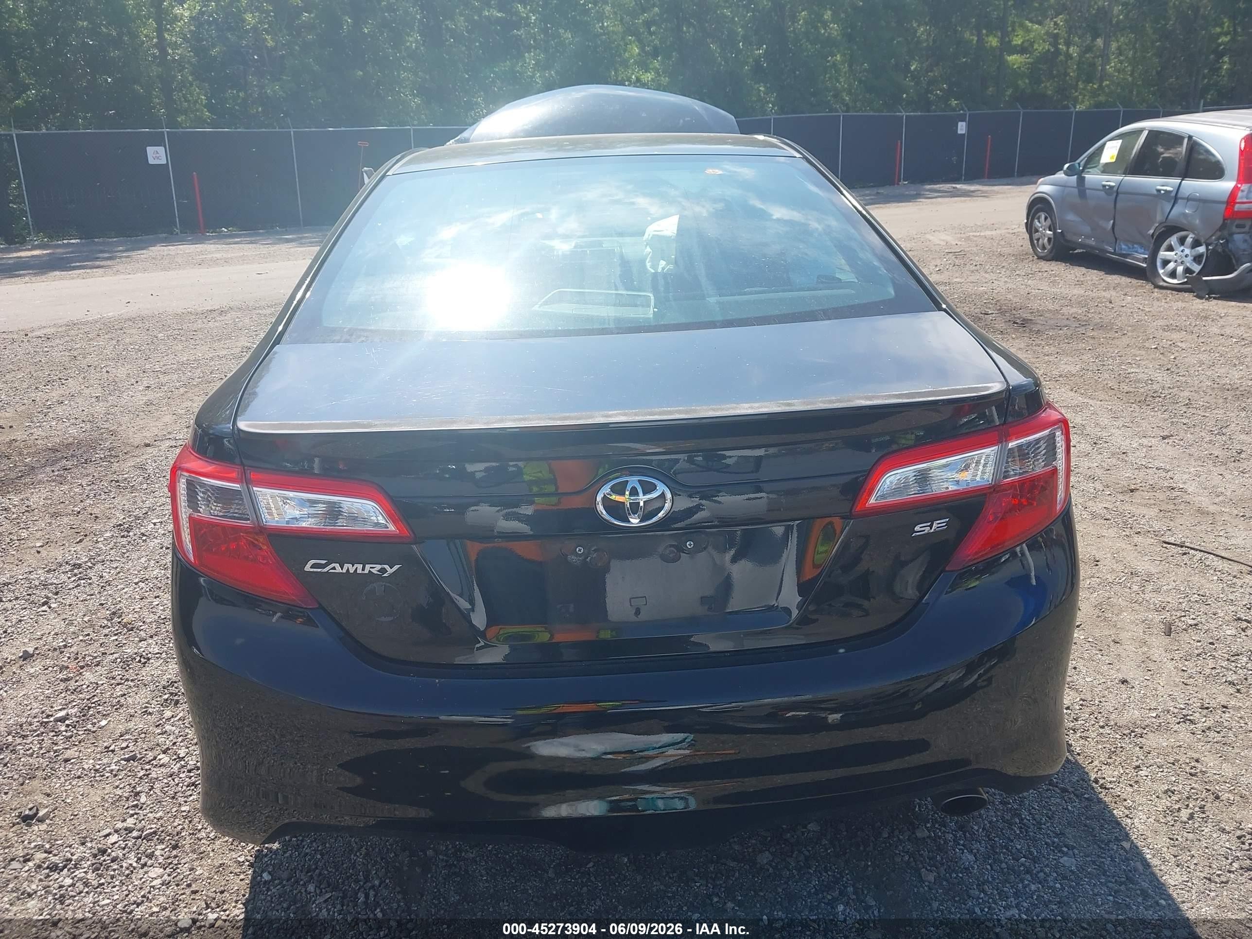2014 Toyota Camry Se Black vin: 4T1BF1FK1EU819133