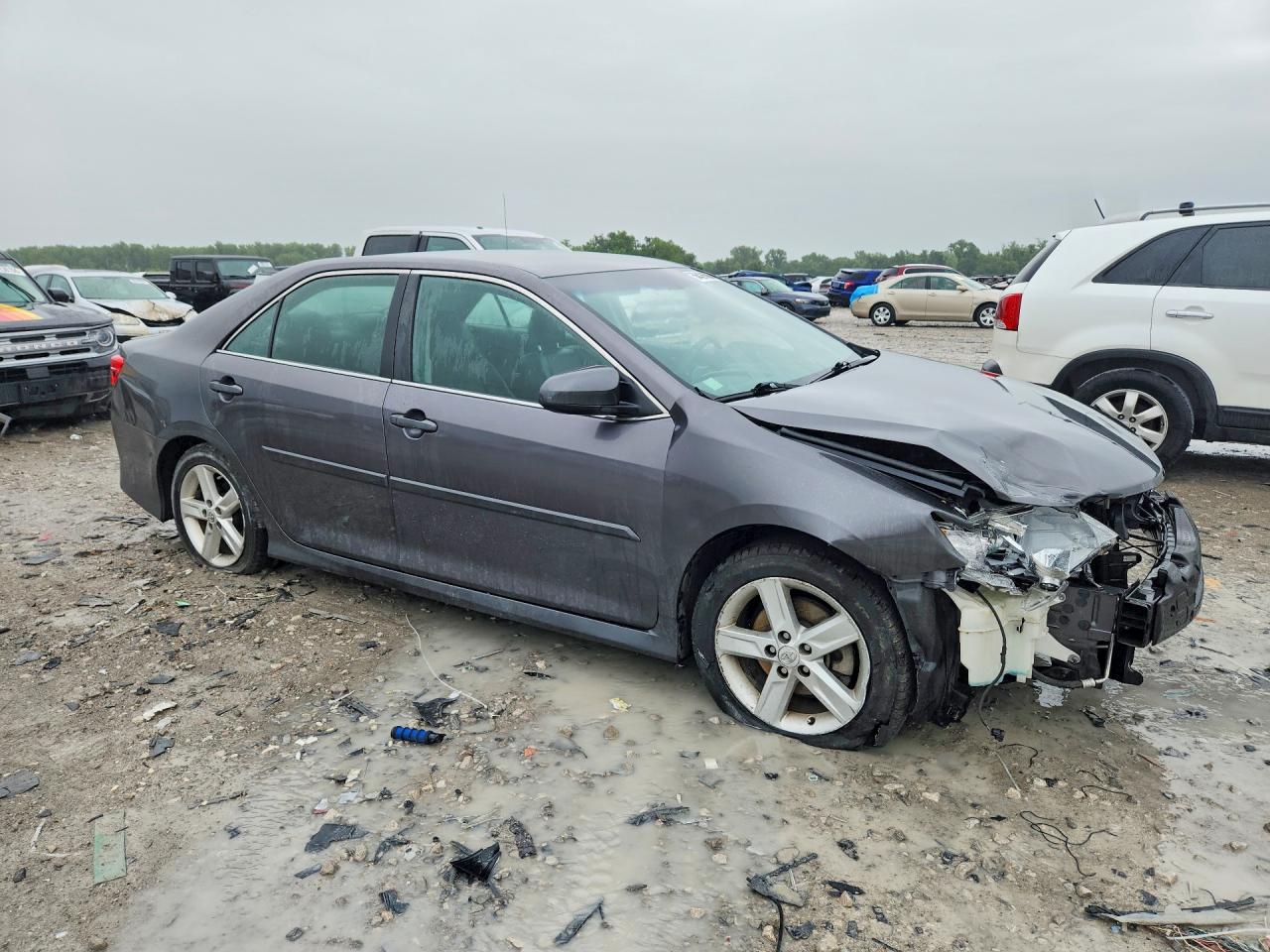 2014 Toyota Camry Se Серый vin: 4T1BF1FK1EU820671