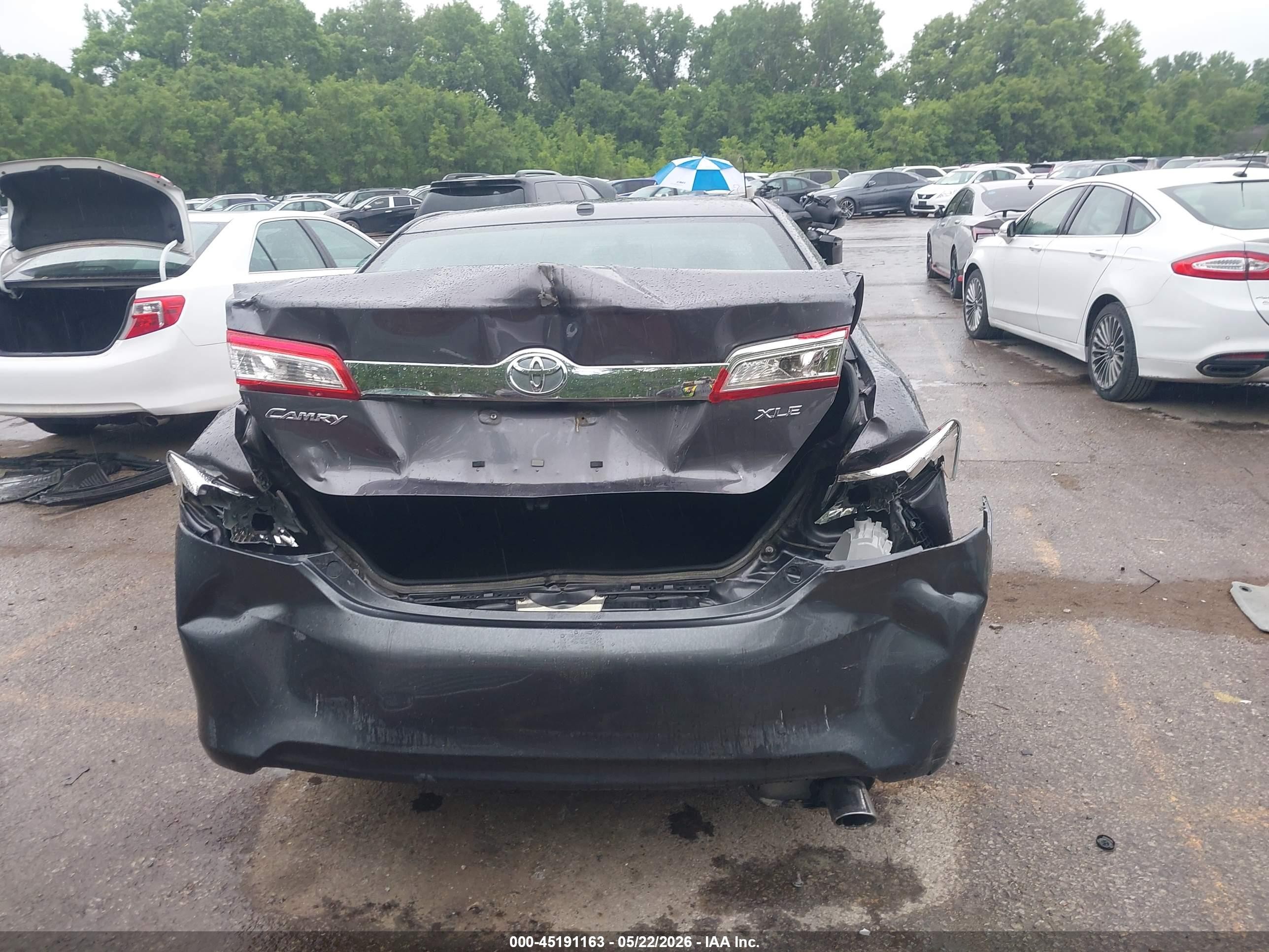 2014 Toyota Camry Xle Gray vin: 4T1BF1FK1EU862810
